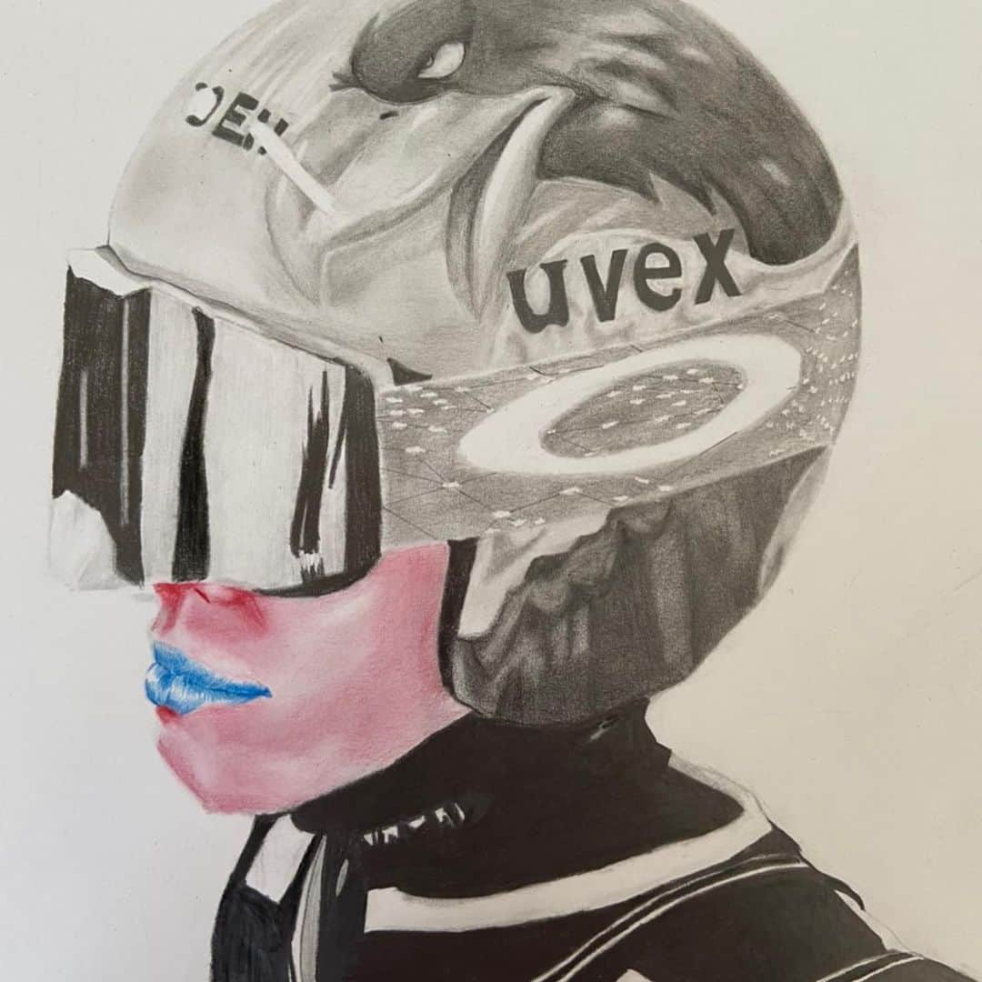 竹内択さんのインスタグラム写真 - (竹内択Instagram)「アートやで🤔♫ ありがとうねぇ🎨　@yoshikai.s  #🎨 #art #pencildrawing #skijumping #teamtaku #takutakeuchi #竹内択」5月6日 10時46分 - taqtakeuchi