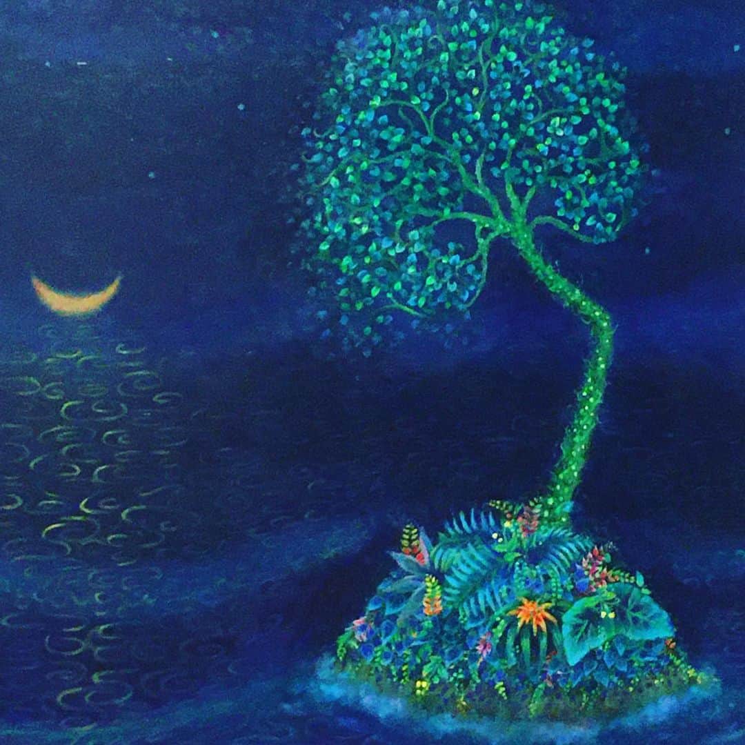 成瀬未夏さんのインスタグラム写真 - (成瀬未夏Instagram)「Ship of the moon #art #絵画 #アート #Acrylic paint  #アクリル画」5月6日 11時05分 - narusemika