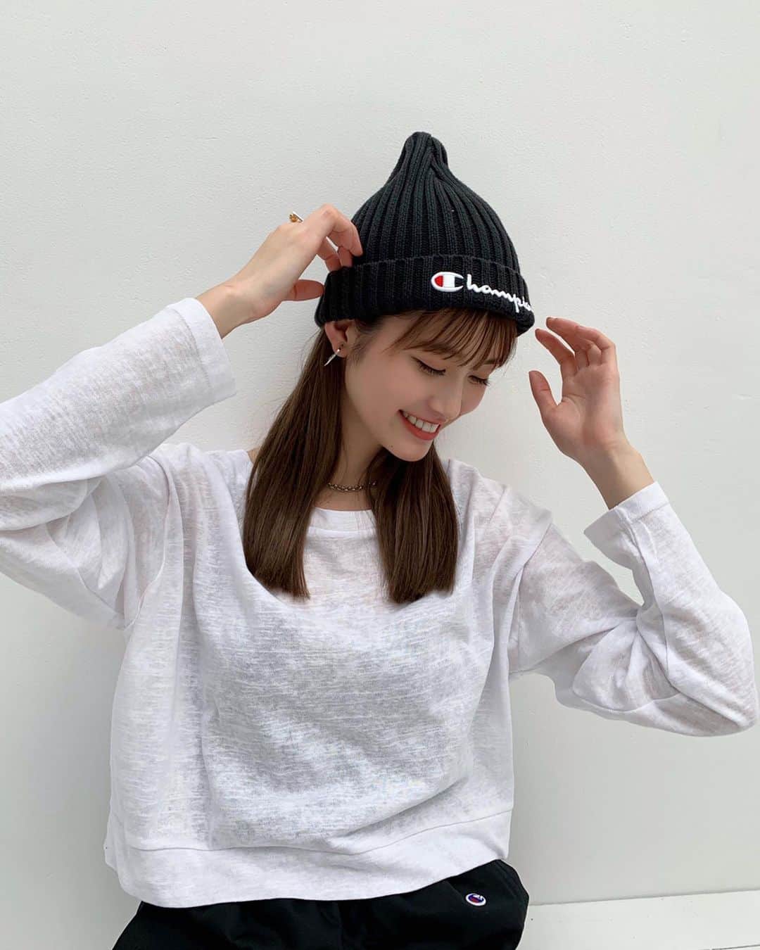 生見愛瑠さんのインスタグラム写真 - (生見愛瑠Instagram)「にっとな帽~。☺︎☺︎☺︎」5月6日 19時45分 - meru_nukumi