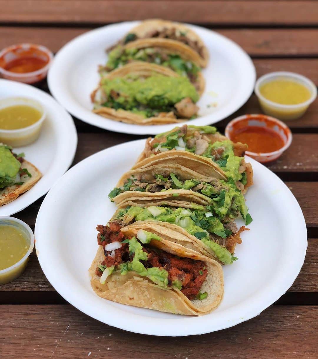 Antonietteのインスタグラム：「Tuesday obligations in the form of carne asada, pollo asado and pastor. 😜🌮」