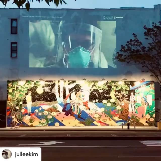 松山智一のインスタグラム：「What does it really mean to be an artist? Most artists have probably asked this fundamental question in the current world state. Art stands in a fuzzy position, as it’s not essential but it can also be. this post does not reflect this idea but it made me to think of this duality when appreciation of art is seen in people’s feed still under this hard times 🙏 let’s stay positive #Repost @julleekim」