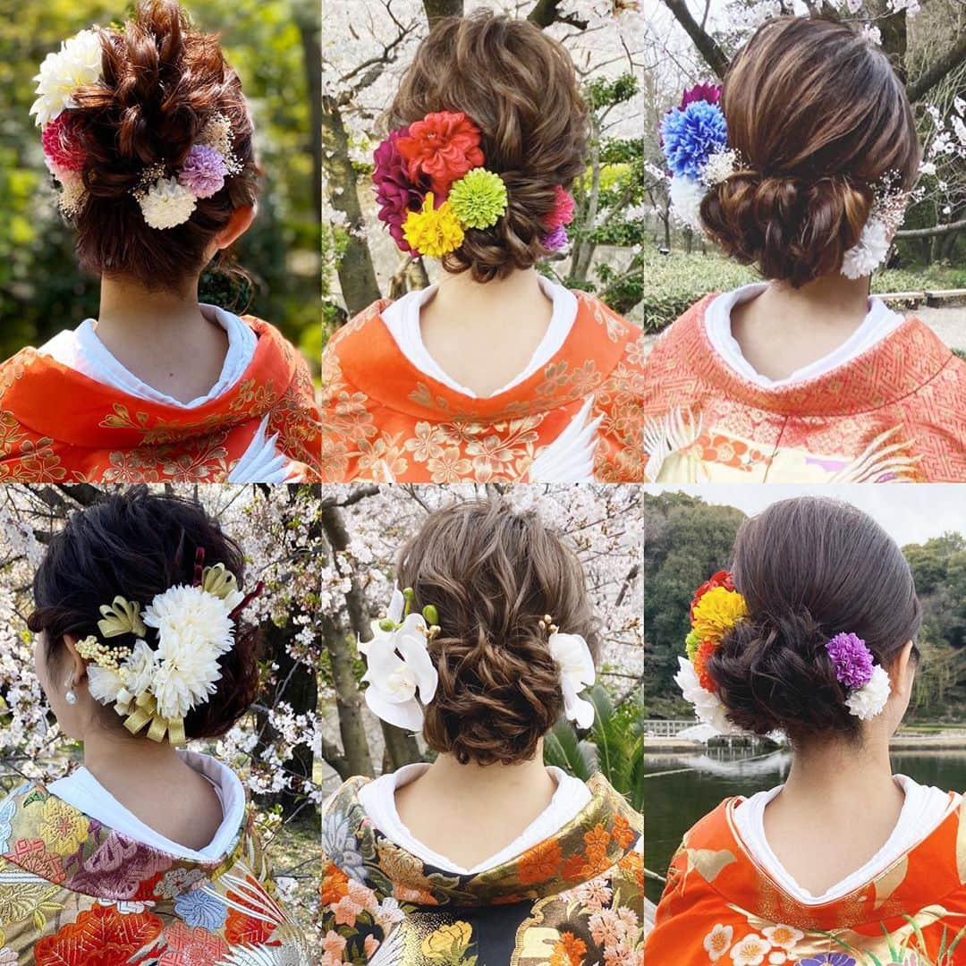 R.Y.K Vanilla Emuのインスタグラム：「和装hairまとめ  #ヘアメイク#ヘアアレンジ#結婚式#セットサロン #ヘアセット #アップスタイル  #プレ花嫁 #フォトウェディング #前撮り #結婚式ヘア #ロケーション撮影#結婚式準備 #ヘアアクセサリー #お呼ばれヘア#髪型#着物ヘア#花嫁ヘアメイク#2020秋婚  #成人式ヘア#花嫁ヘア#成人式#振袖ヘア #花嫁ヘアスタイル #振袖#ブーケ#生花#ドライフラワー#髪飾り」