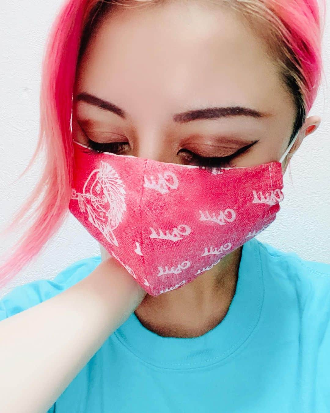 Rilyさんのインスタグラム写真 - (RilyInstagram)「guriruboothさんのMask😷❤️❤️❤️ ． ． ． #自粛#自粛生活 #マスク#mask#😷 #洗って使えるマスク」5月6日 20時32分 - rily_burlesque