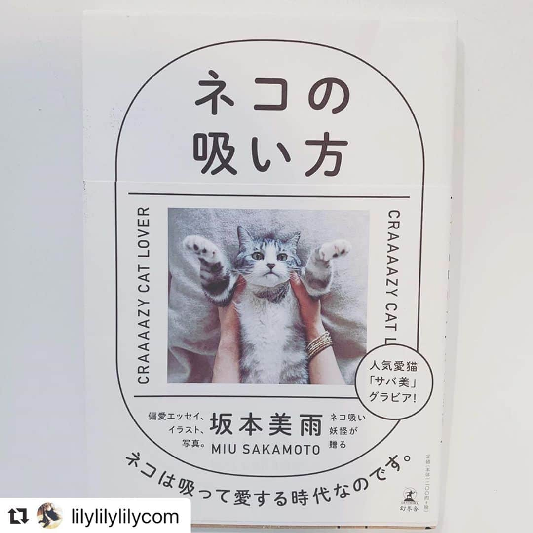 坂本美雨さんのインスタグラム写真 - (坂本美雨Instagram)「beautiful lilyちゃん ありがとう…！ そうかぁ…抱っこしたの、10年前かぁ😂❤️ . . #Repost @lilylilylilycom ・・・ 「オレの癒しは シンバくんを 吸うこと」って 10歳の息子が言うから、 わ、その 言い方って..！！と 思い出して読み返し はじめた美雨ちゃん @miu_sakamoto の本。 #ネコの吸い方　🐈♡ 美雨ちゃんに 初めて会った日、 0歳の息子をずっと 抱っこしてくれていて。 出産について めちゃくちゃ詳しくて ビックリしたら 経験はないのに 出産マニアなの..w おかしいよね♡wって 笑った顔が 愛に満ちていた。 ▶︎▶︎ 猫のサバ美さんが 美雨ちゃんに 旦那様をひきあわせ♡ 美雨ちゃんはママに。 ▶︎このステキな出会い、 この本に書かれています。  この本を 読みながら、 子供たちが巣立ったら 猫を飼うことを夢見て いたわたしのところに 子供たちが連れてきた のは子犬🐶で、今や みんなで犬吸いに♡w  人生の中の 不思議な愛の 運ばれ方、 その流れに 感動する🕊  #動物　#家族　#愛するということ #7日間ブックカバーチャレンジ」5月6日 20時32分 - miu_sakamoto