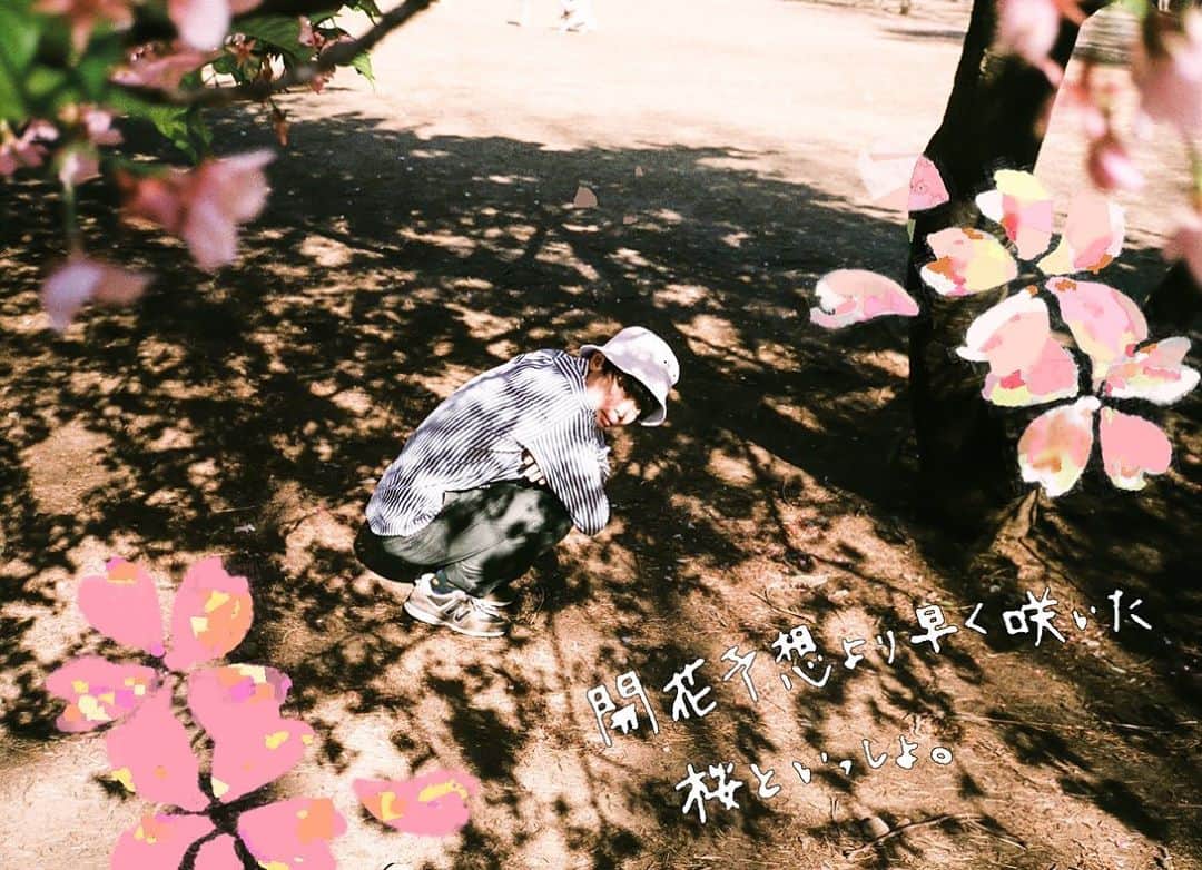 野島健矢さんのインスタグラム写真 - (野島健矢Instagram)「.﻿ 𓏲野島とずる休む。②𓂃𓂄﻿ ﻿ 『野島とずる休む。』お散歩 篇﻿ ﻿ 大人のずる休み、野島とずる休み﻿ 満開開花予測よりずっと早くに咲いていた桜﻿ ﻿ 今年の桜はひっそりと姿を隠したけれど﻿ 季節は息づいてまた来年﻿ より綺麗に美しく咲いてくれるだろうな﻿ ﻿ 回り道はいつのまにか、近道になり﻿ 人生の寄り道は、抜け道を探るひと時です﻿ ﻿ ﻿ 気分転換、気分爽快﻿ 僕とひと休みの、ずる休みしましょうね﻿ ﻿ ﻿ photographer: @nobutanaka_﻿ ﻿ ﻿ #cherryblossom #photo #album ﻿ #film #illustration #design #sentence﻿ #boy #relax #life #walk #rest #holiday﻿ #野島とずる休む #林試の森公園﻿」5月6日 20時45分 - nozimakenya