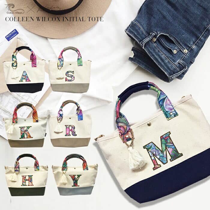ラレイアのインスタグラム：「🌴 今夜23:59まで✨ 母の日フェア20%OFF終了まで残りわずかとなります🌹💞 ・ 今年の母の日は通販の贈り物で感謝をお伝えしませんか？🤗 ・ イニシャルトートはショルダーベルト付きの2wayタイプ！ ぜひお見逃しなく😄🌺 ・ ・ ・ ---La Leia Precious Life(ラレイア)--- @laleia_official ・ 楽天市場店 https://www.rakuten.co.jp/laleia-p-life/ ・ au wowma店 https://wowma.jp/user/52666346 ・ Yahooショッピング店 https://shopping.geocities.jp/laleia-p-life/ ・ ・ @laleia_official  @colleenwilcoxgallery_jp  #colleenwilcox#art#hawaii#aloha#surf#beach#laleia#ハワイ#フォトジェニック#インスタ映え#インスタ女子#アロハ#ビーチ#海を感じる雑貨#ラレイア#アート#ビーチガール#サーフスタイル#大人カジュアル#トートバッグ#コリーンウィルコックス#ギフト#プレゼント#母の日」
