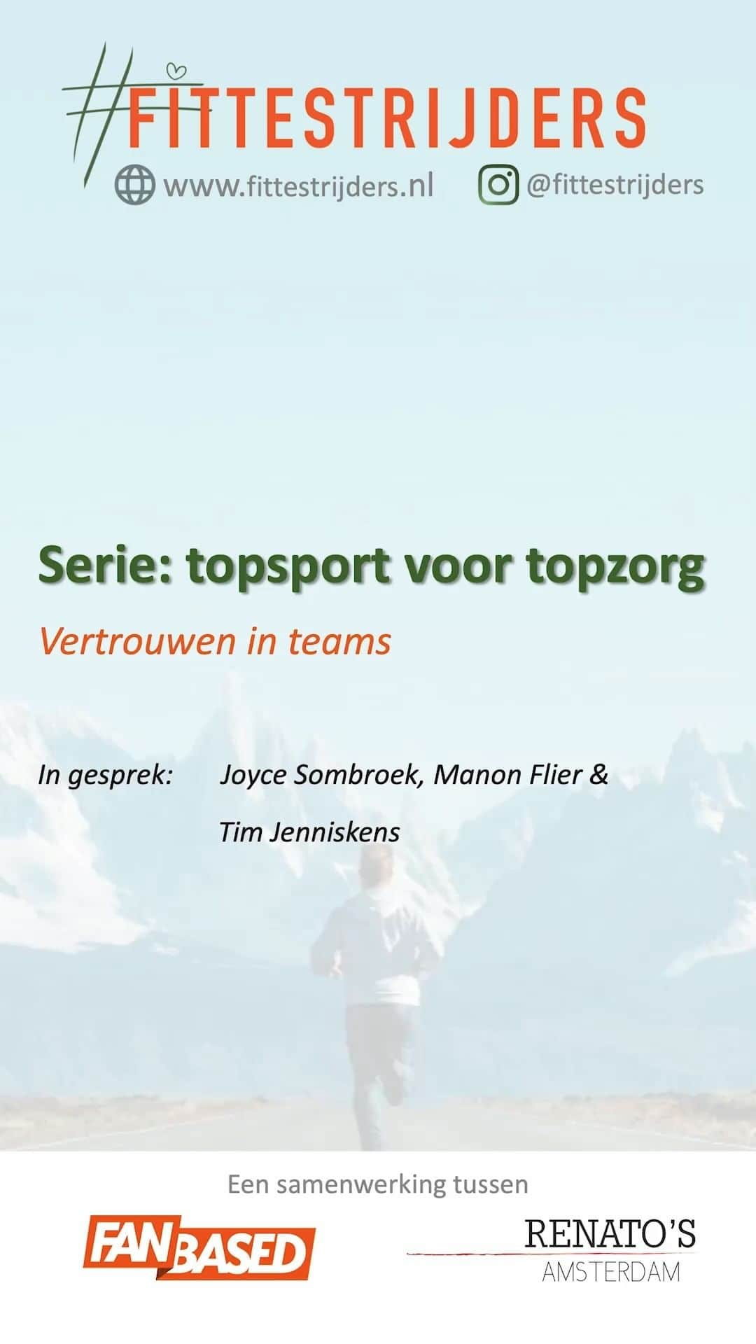 マノン・フリールのインスタグラム：「Voor Fanbased had ik samen met @timjenniskens en @joycesombroek een mooi gesprek over vertrouwen in teams.  #fittestrijders #hartvoordezorg #fanbased」