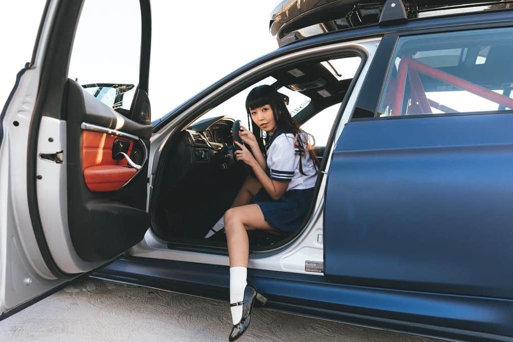 のインスタグラム：「You wanna ride??? #maricahase  #japanesegirl #model #fancentro  #penthousepet #stayhome #dinmann  #schoolgirl  今日も、頑張って👍 Have a sexy day. kisses」