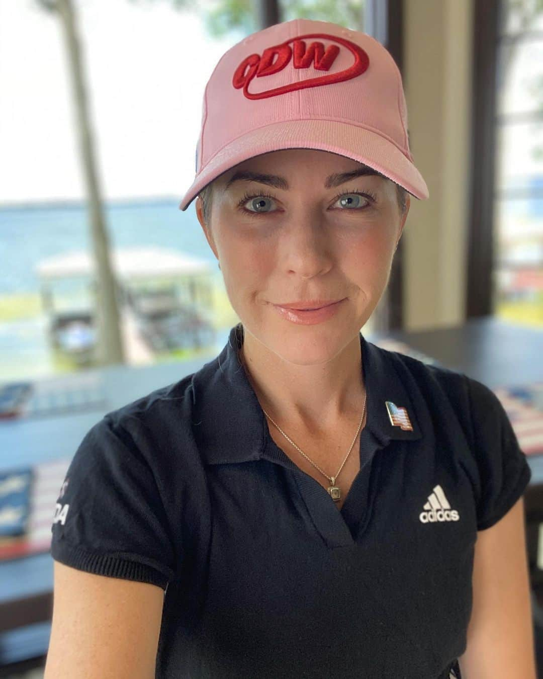 ポーラ・クリーマーさんのインスタグラム写真 - (ポーラ・クリーマーInstagram)「Because it is WEDNESDAY!!! Today is normally my Pro-Am day and just missing that so I decided to put my PC gear on!!! ❤️⛳️❤️ #teamPC #missinggolf #lovewhatido #myuniform #teamadidas #threestripes @adidasgolf @taylormadegolf @mutualofomaha @sundogeyewear」5月7日 3時01分 - paulacreamer1