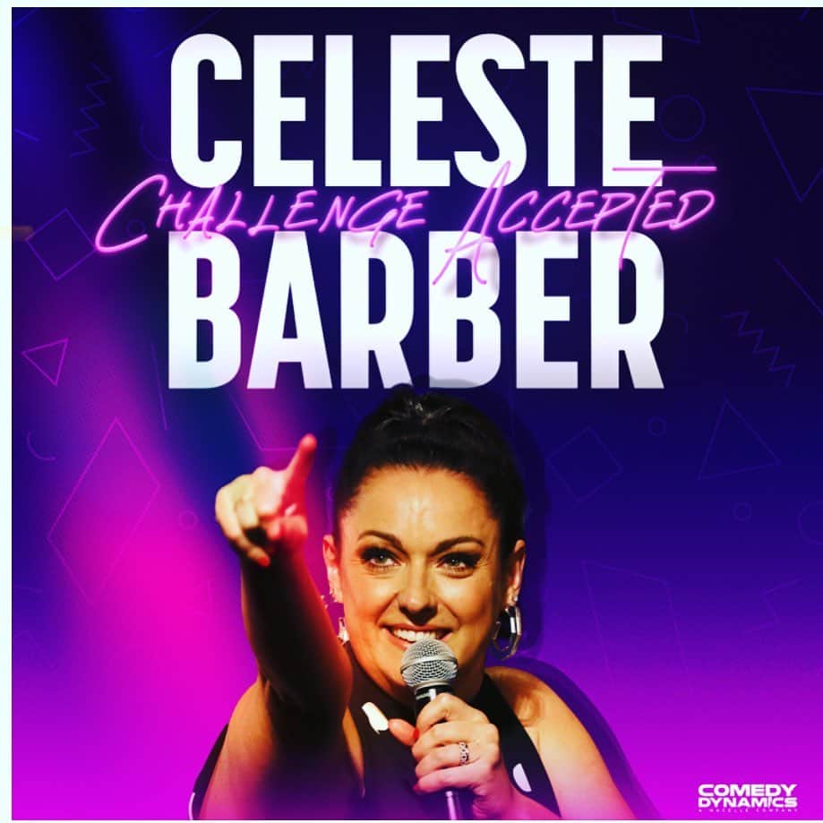 セレステ・バーバーのインスタグラム：「Guess what?! My comedy special CHALLENGE ACCEPTED is now available on iTunes! Get busy friends. Link in bio.」