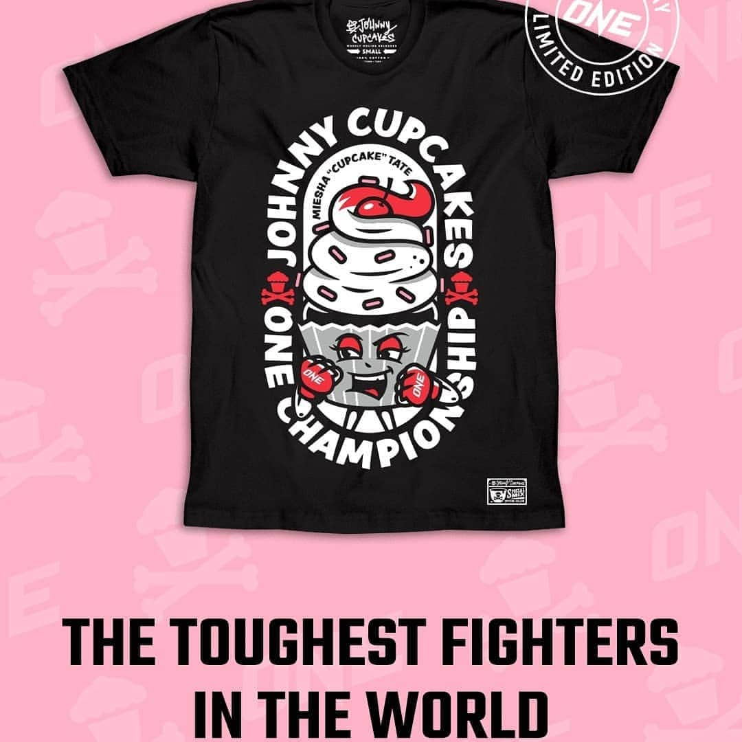 ミーシャ・テイトさんのインスタグラム写真 - (ミーシャ・テイトInstagram)「I’m so excited and honored that @johnnycupcakes and @onechampionship have teamed up this Mother’s Day to create my own Cupcake t-shirt! This limited edition t-shirt is a shout out to all mothers out there, you guys are the toughest fighters in the world! Get your t-shirt now at ONE.SHOP, link in bio --> @MieshaTate . #HappyMothersDay #mothersdaygiftideas #MothersDay #MothersDayGift #specialgift #thoughtfulgifts #giftideas #cupcaketate #cupcakes #cupcakeshirt #uniquegiftideas #mom #love #smile #blessed #grateful #mma #wmma #toughmoms #momsrock #toughmother #johnnycupcakes #onechampionship #mma #wmma」5月7日 23時18分 - mieshatate