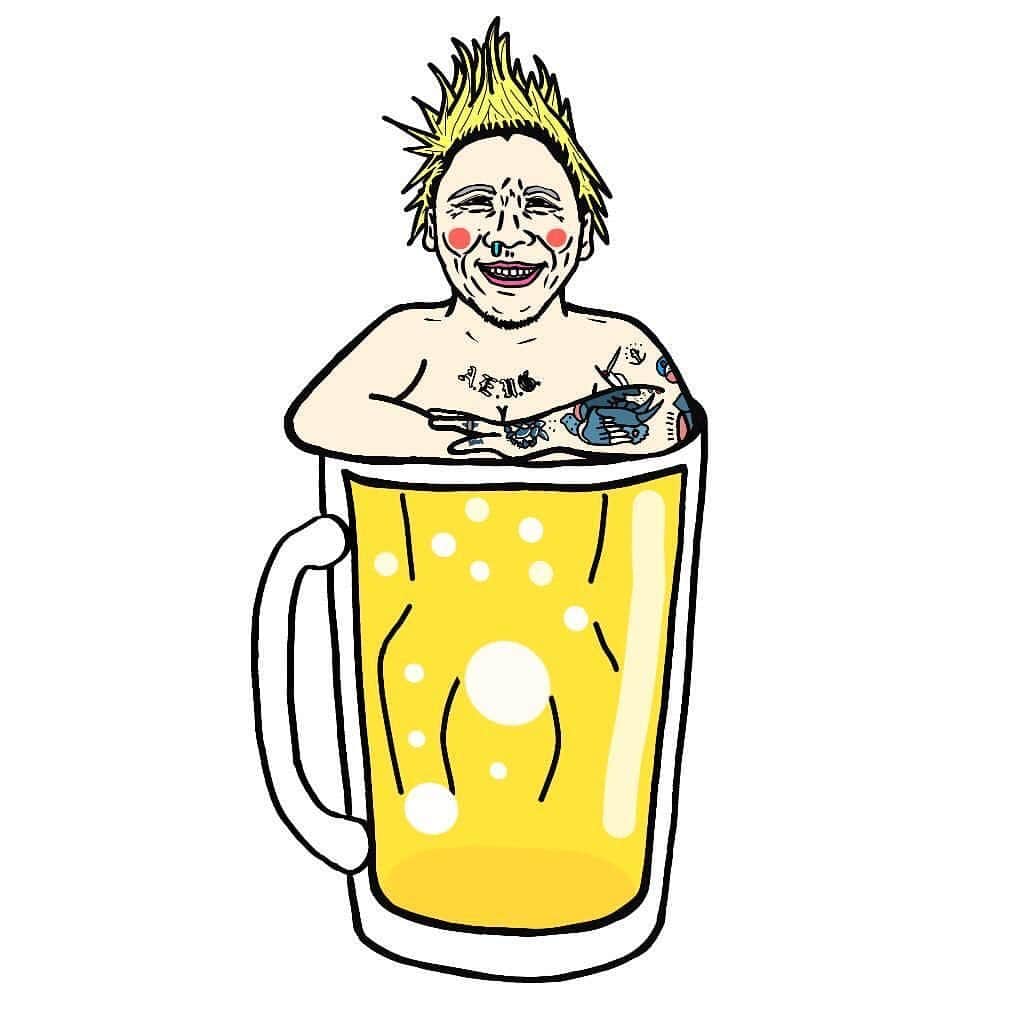 masasucksのインスタグラム：「生ビール風呂 masasucks  @umemoto101」
