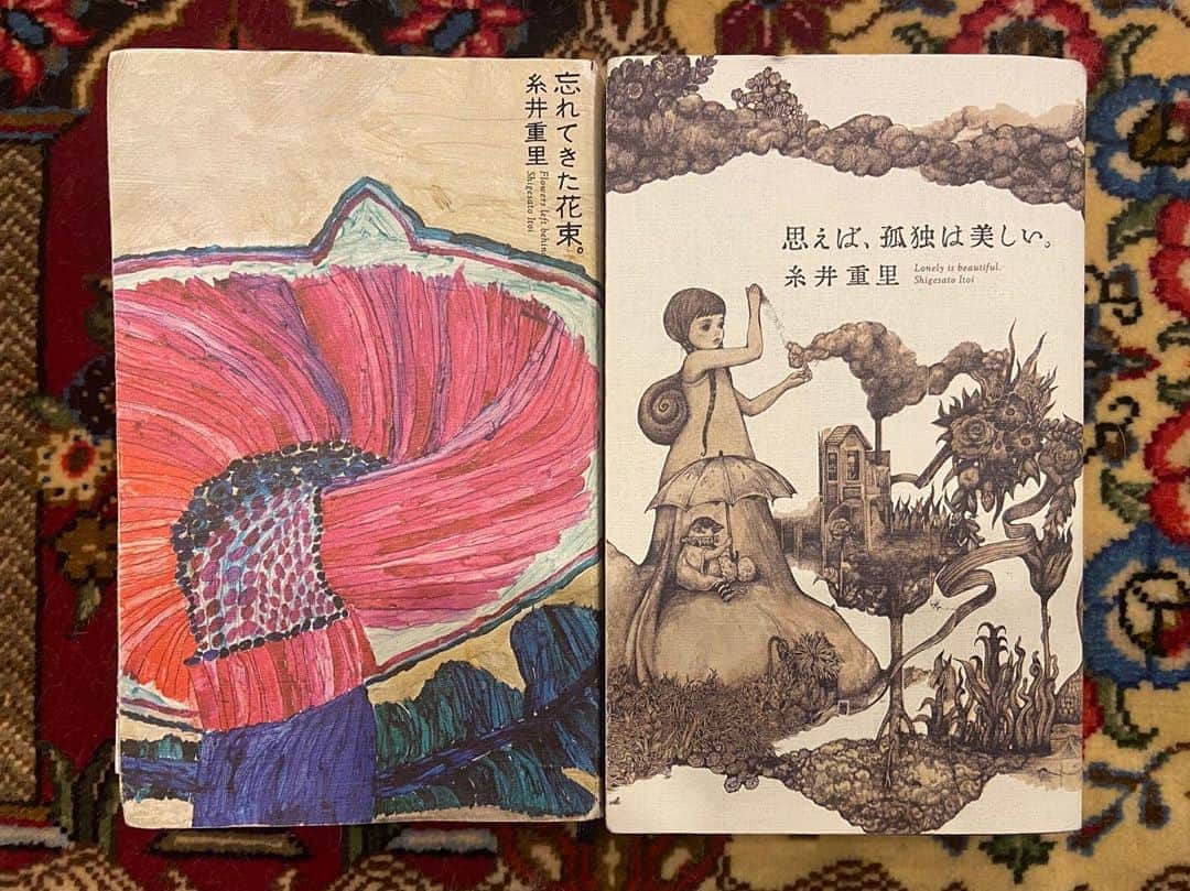 野崎萌香さんのインスタグラム写真 - (野崎萌香Instagram)「#bookcoverchallenge  #day4 「忘れてきた花束」「思えば、孤独は美しい」/糸井重里  読書文化の普及に貢献するためのチャレンジです。 好きな本を一日一冊一週間投稿します。 本についての説明は無し、 表紙だけの画像をアップする。」5月7日 14時41分 - moeka_nozaki