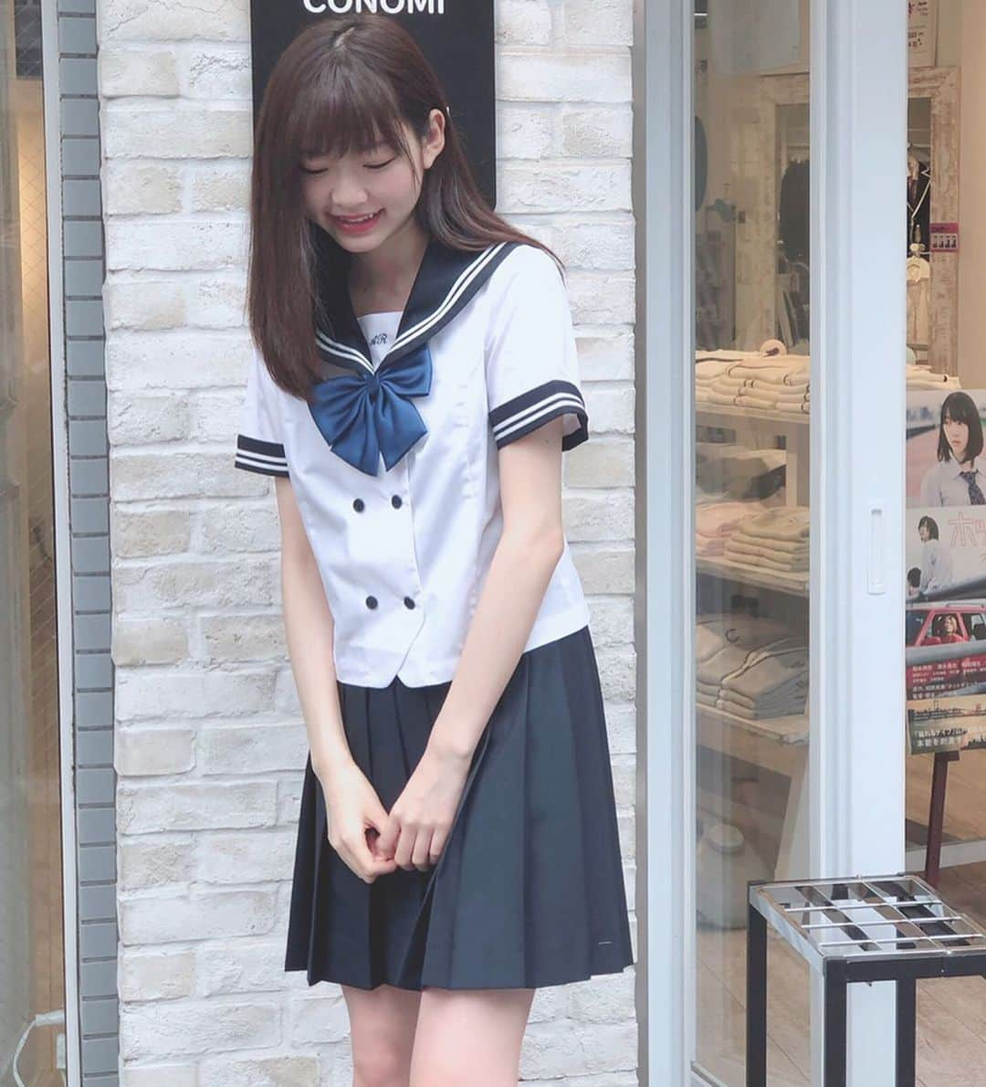 制服専門店CONOMiさんのインスタグラム写真 - (制服専門店CONOMiInstagram)「セーラー服Style🎀 .  モデル(@yabusaya0928 )﻿﻿﻿ 身長→170cm﻿﻿﻿﻿﻿ 着用サイズ✨﻿ セーラー服→M . ✿セーラー服 品番:ARCSL-1021-01→9,800 ✿スカート 品番:ARCS-2024→9,800 ✿リボン 品番:ARCUR-1013-01→1,800 . .  #制服#お洒落#写真#photo#カメラ#fashion#code#スカート#skirt#ミニスカート#可愛い#asiangirls#高校生#jkブランド#黒髪ロング#ドラマ#学校#セーラー服#女子高生#ニット#靴下#japanesegirl#ニットコーデ#교복#아이돌#모델#sailorsuit#撮影#ポートレート#制服ディズニー」5月7日 15時49分 - conomi_official