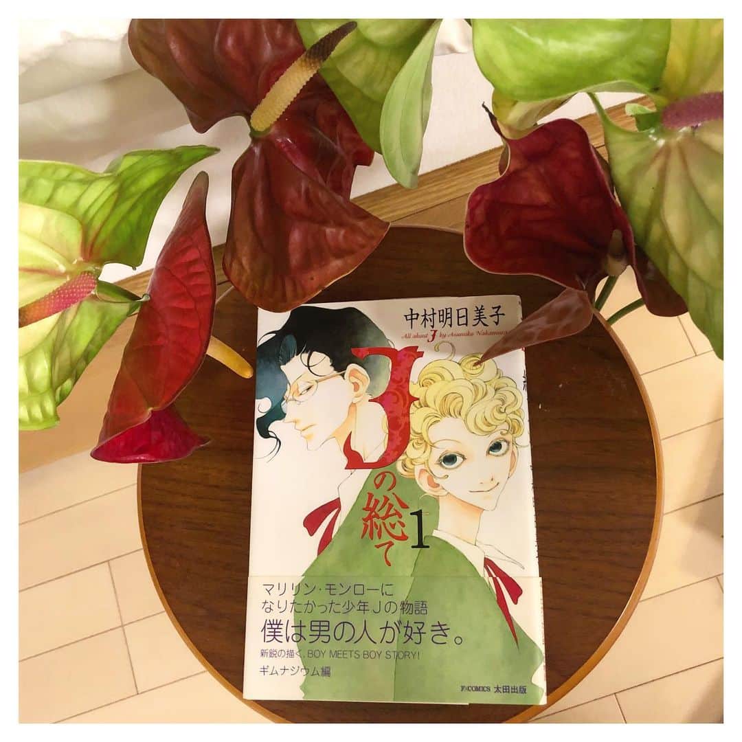 石橋穂乃香のインスタグラム：「📚 #7daysbookcoverchallenge  #bookcoverchallenge . ４日目は”Jの総て”中村明日美子  私の中でブックカバー、と言えばこの漫画。本屋さんでこの表紙と、この帯の一文に強く惹かれ、明日美子様デビューしたのでした。。。 . . それから約13年…何度読み返しても、うっとりする作品。BL、とか関係なく、一つの作品として完璧！！ 棺桶にいれてほしい漫画の一つ。 . . “All about J” by Asumiko Nakamura. I fall in love with this cover at first sight. It’s been 13 years since I first read this comic, but it makes me enchanted every time I read. I wanna be buried with this comic. haha」