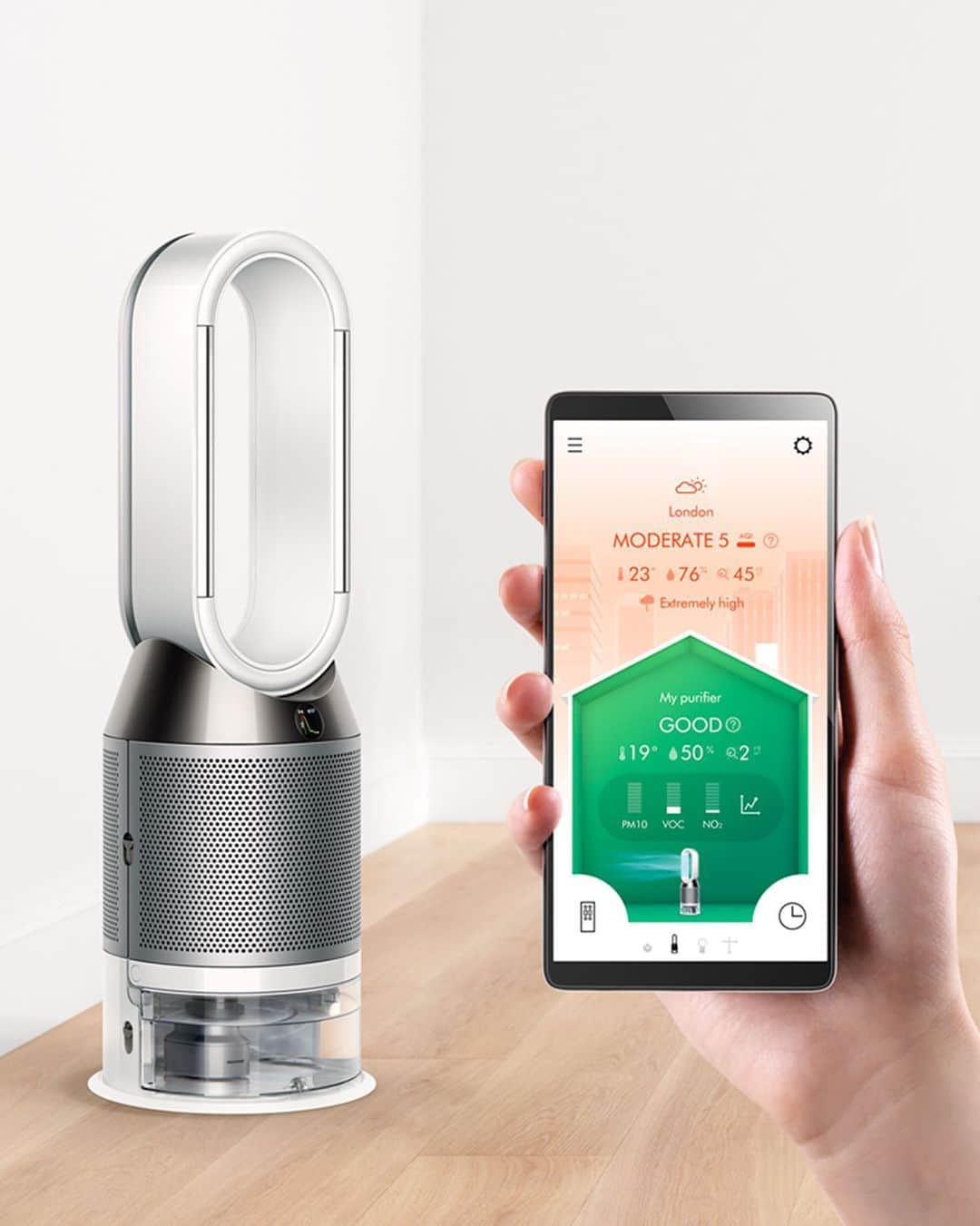 Dysonさんのインスタグラム写真 - (DysonInstagram)「Take control of your air quality. Our purifier humidifier automatically detects pollutants and provides detailed air quality reports on the Dyson Link app and LCD screen. *Available in selected markets. #dyson #dysonhome #humidifier #humidity #purifier #purification #cooloff #keepingcool」5月7日 19時19分 - dyson