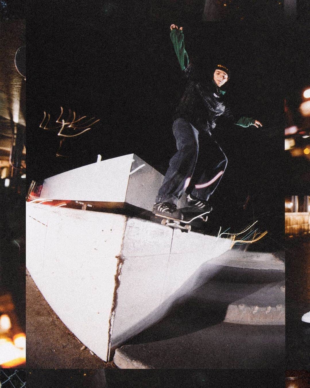 adidas Skateboardingのインスタグラム：「/// @JennSoto backside nosegrinds on the outer perimeters of JKwon in her new colorway of a classic icon. The Superstar ADV by Jenn Soto is available May 9. 📸 @ZanderTaketomo • #adidasSkateboarding #Superstar」