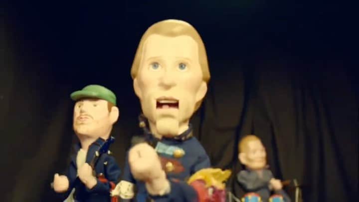 Coldplayのインスタグラム：「Life in Technicolor ii was one of the first songs written for the Viva album. We all loved it, but it was so hard to get right in the studio. In the end, we felt like the album needed to start with something short and unexpected, so it got chopped down into an instrumental. The full version came out a few months later on Prospekt’s March EP. There are so many things that I love about the video: the multi-tasking roadie, the village fete of yesteryear, the fact that @guyberryman has to experience five minutes of not being the most handsome band member. Directed by a lovely man of prodigious talent: Dougal Wilson. PH #puppets #LifeInTechnicolorii  #ColdplayMusicBox」