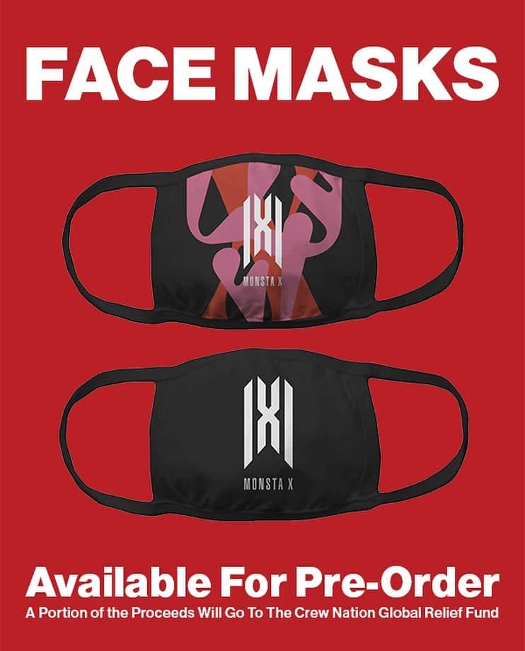 Monsta Xさんのインスタグラム写真 - (Monsta XInstagram)「We have created custom #MONSTAX masks for you available for a limited time only! A portion of the proceeds will be used to provide a helping hand during this time to the countless crew members who help us put on live shows. Stay safe #MONBEBE!  https://shop.monstax-us.com/」5月8日 10時29分 - official_monsta_x