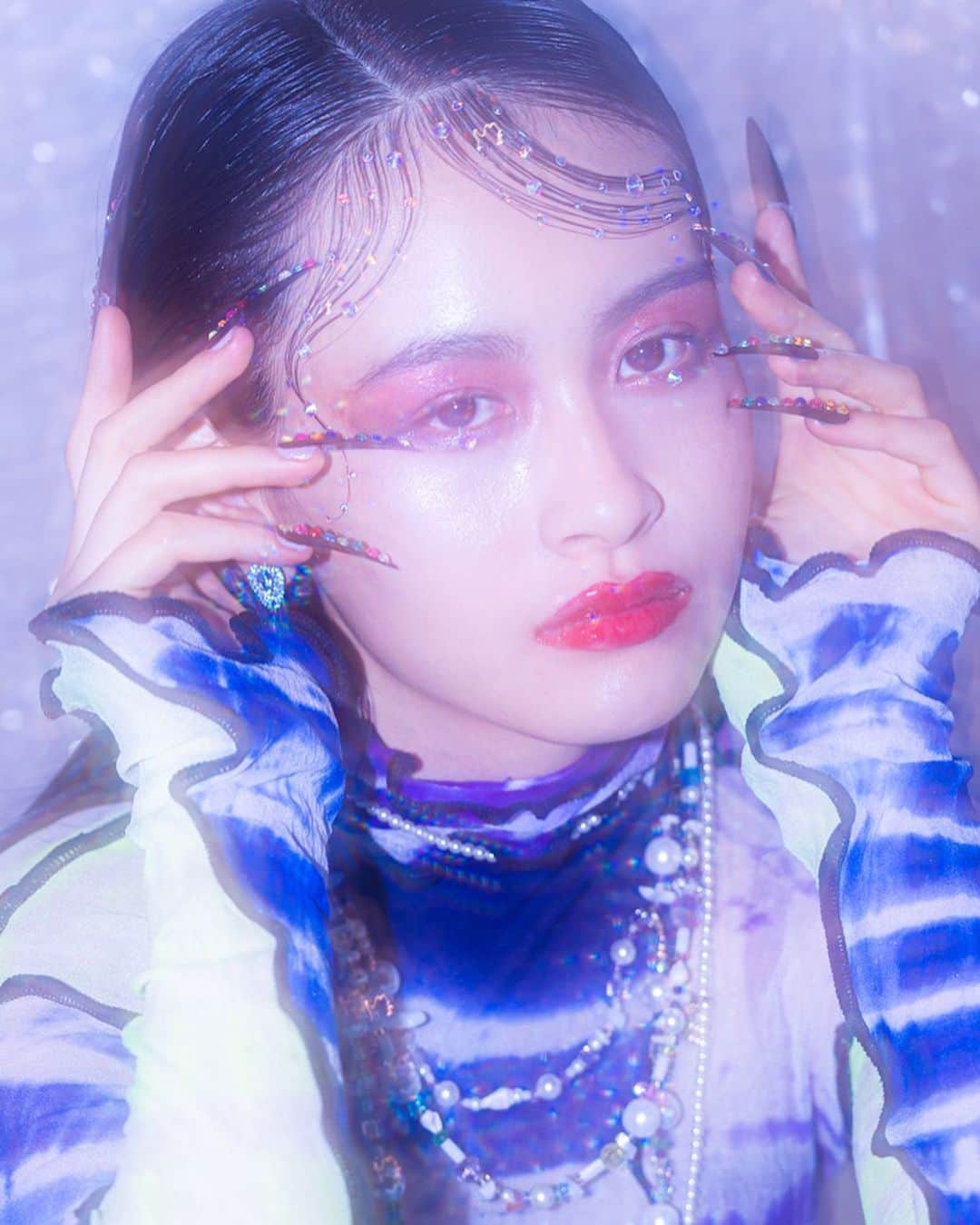 Shun Watanabeのインスタグラム：「LALA✨🧜🏼‍♀️ Model @lala__takahashi  Photo @atsukiito_  Hair&Make up @harukadebeau Stying @shun_watanabe」