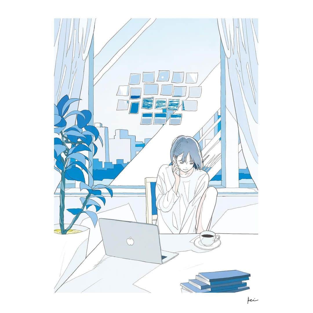 のインスタグラム：「cyan time﻿ ﻿ ---------------------------------﻿ ﻿ 5月のカレンダー壁紙になります(2枚目)！﻿ 是非ご自由にお使いください🌸﻿ ﻿ (高画質をお求めの方はストーリー、又はtwitterからどうぞ！)﻿ ﻿ ---------------------------------﻿ ﻿ #stayhome #illustration #artwork #drawing」