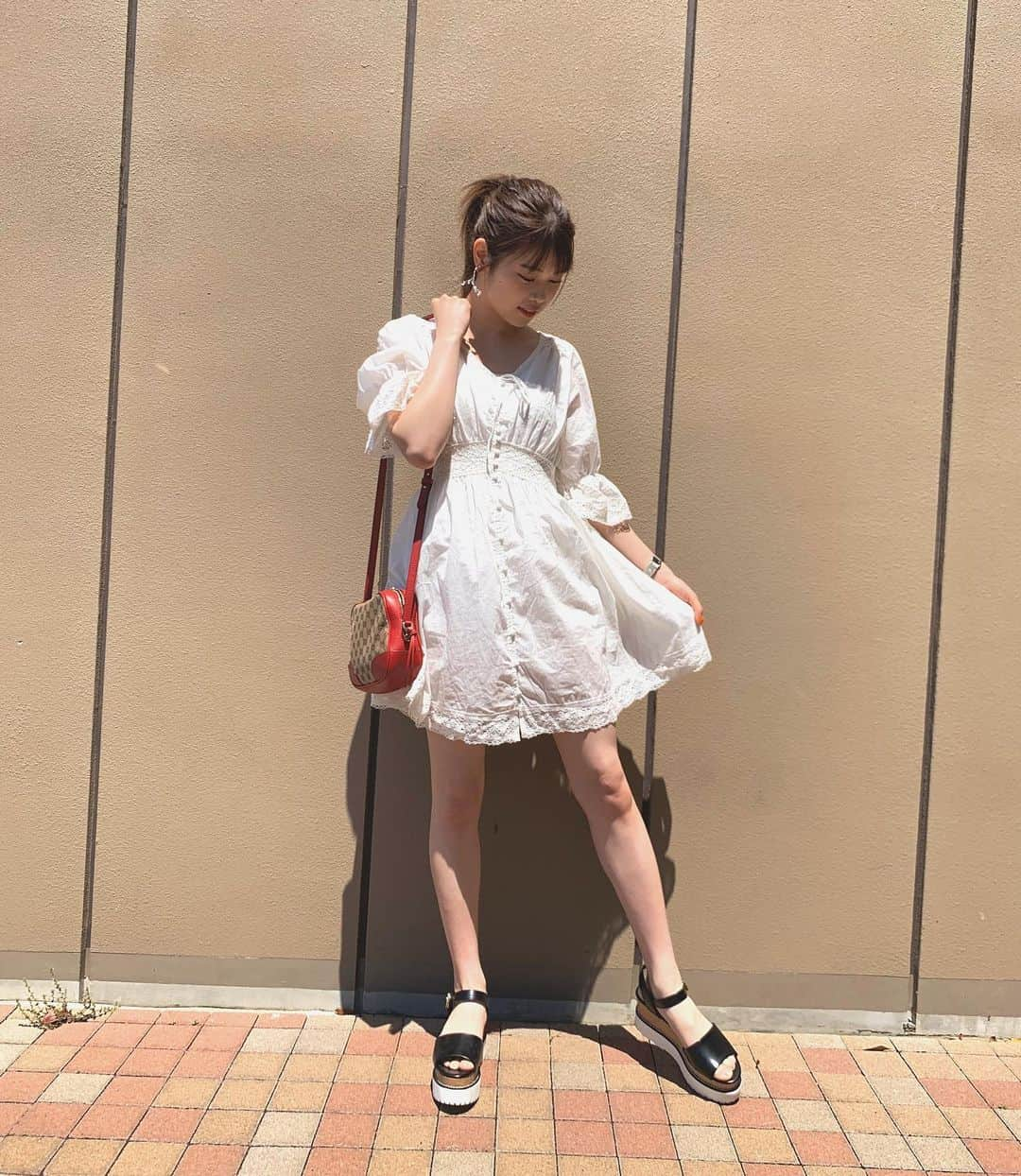 吉川七瀬さんのインスタグラム写真 - (吉川七瀬Instagram)「どこにも行けないけど可愛い春の洋服着るだけでテンションあがる🥳」5月8日 20時16分 - yoshikawa_nanase