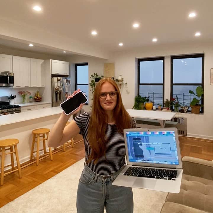 Warby Parkerのインスタグラム：「Did you know that you can get an updated glasses prescription from home? 🏡 All you need is your glasses 🤓, an iPhone 📱, and about 12 feet of space 🤸‍♂️ Download our Prescription Check app with the link in bio to see if you're eligible!」