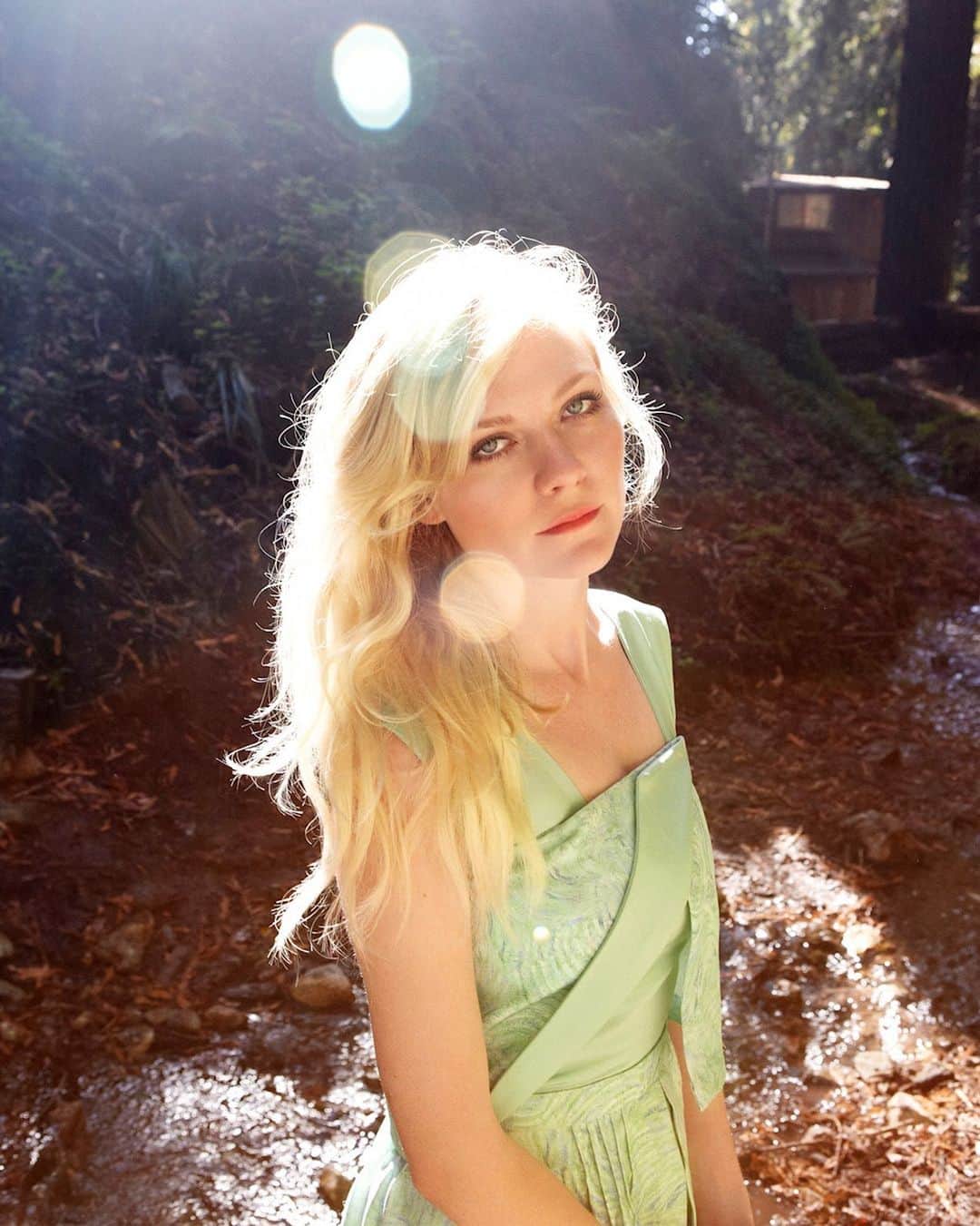 のインスタグラム：「#FBF: @kirstendunst wears Rodarte SS13 for @vogueitalia on location in Big Sur (ph: @yemchuk, styled by @leithclark). #rodarte #kirstendunst」