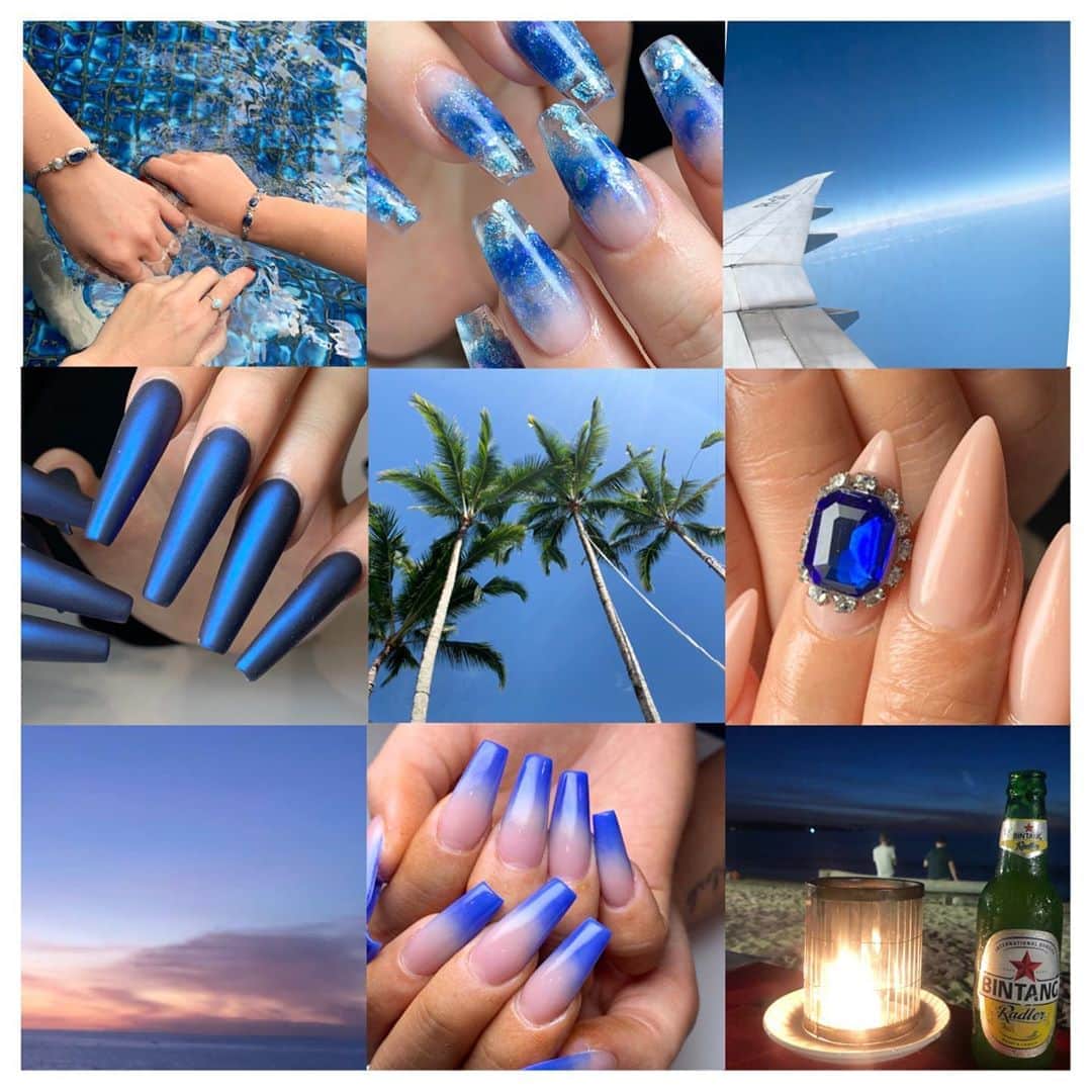 佐久間恵利さんのインスタグラム写真 佐久間恵利instagram 手書きネイル スカルプネイル スカルプ ブルーネイル 青ネイル ペイントネイル Bluenails Nails Sculpture Sculpturednails Gel Gelnails Nailart Nail Nails Nailistagram