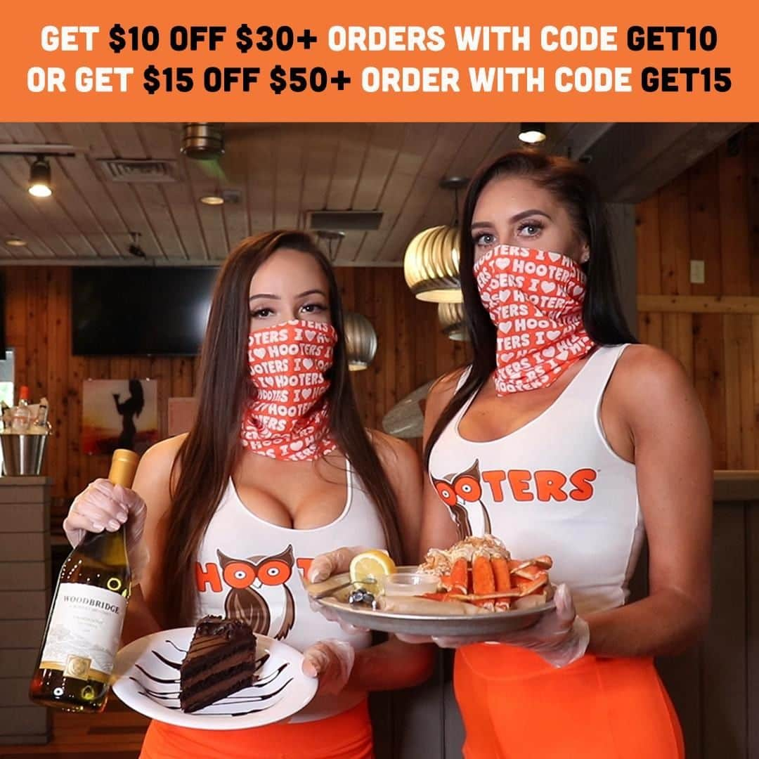 Hootersさんのインスタグラム写真 - (HootersInstagram)「You always treat yourself. But now it’s time to treat Mom.  Spoil her this Sunday for #MothersDay with some crab legs and a dessert!  Use code GET10 for $10 off $30+ or code GET15 for $15 off $50+ orders on HootersToGo.com or the Hooters app! When you order online you’ll be entered for a chance to win one of 750 $50 gift cards! *Offer valid at participating locations only. Cannot be combined with other offers. No purchase necessary.  Purchase does not improve chances of winning.  Must be legal resident of the (48) contiguous U.S. or D.C., age 18+. Ends 5/10/20. See complete official rules, eligibility, alternate method of entry, and prize details at www.hooters.com/mothersday. Void where prohibited. Sponsor: Hooters of America, LLC.」5月9日 4時01分 - hooters