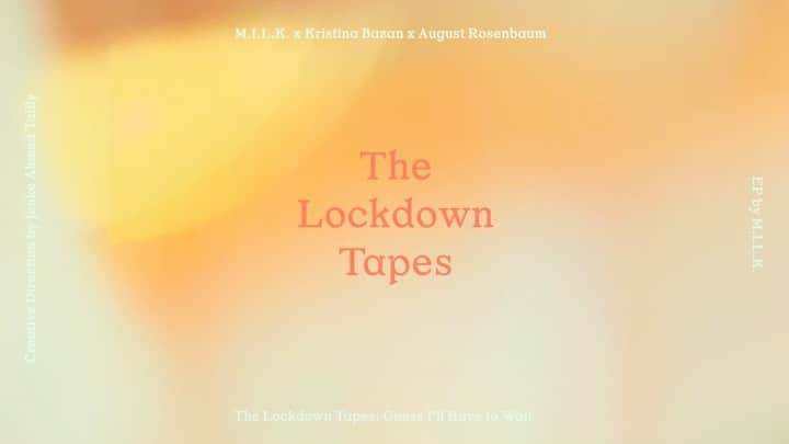 クリスティナ・バザンのインスタグラム：「Got to be a part of @m.i.l.k._’s “The Lockdown Tapes” EP, on the track “Guess I’ll Have to Wait” with @augustrosenbaum_ 🌞 A bit of chill music to spread some nice vibes through this confinement 🌻」