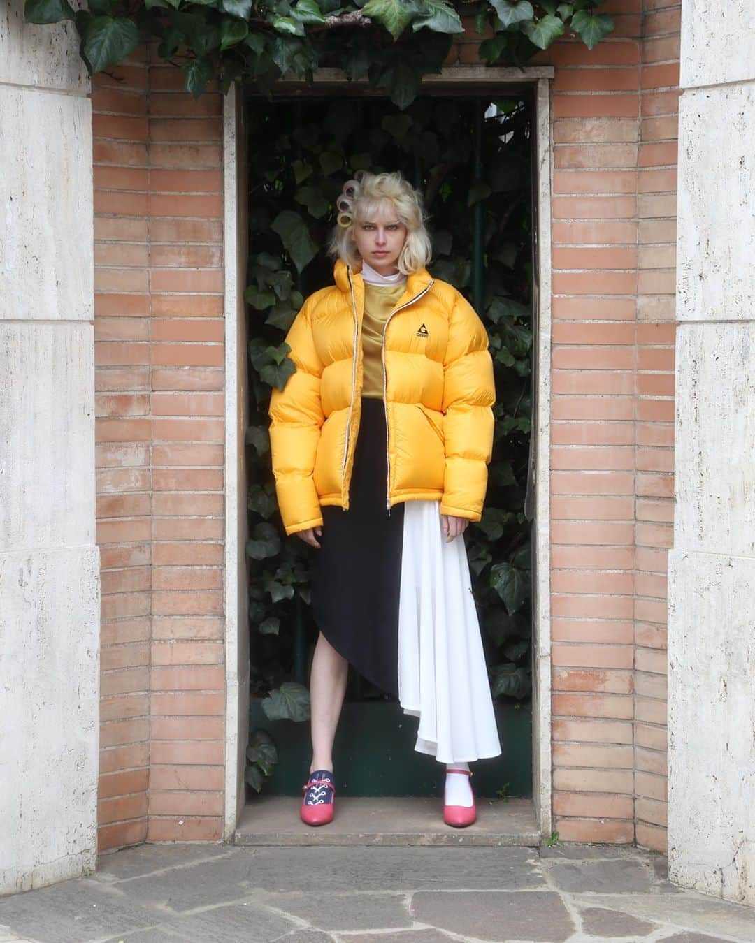 アツシナカシマのインスタグラム：「#atsushinakashima #アツシナカシマ #mfw #ootd #outfits #downjacket #gerrydownjacket @gerry.downwear」