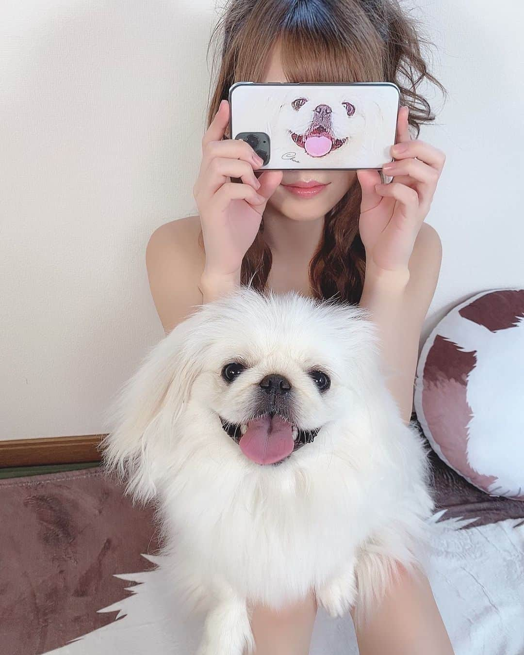 山吹りょうさんのインスタグラム写真 - (山吹りょうInstagram)「#スマホケース #iPhoneケース #iphonecase #愛犬 #赵 #ペキスタグラム #ペキスタ #ペキニーズ #Pekinese #ペキニーズ白 #ぺきにーず #dog #狗 #Pekingese #pekinstagram #pekinise #北京犬 #京巴犬  #ペキニーズ部 #鼻ぺちゃ #いぬすたぐらむ #ペキニーズ大好き #犬のいる暮らし #犬 #イヌスタグラム #鼻ぺちゃ部 #犬のいる生活#京巴 #京巴狗 #페키니즈」4月15日 20時49分 - ry01204