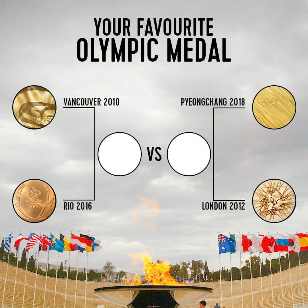 オリンピックチャンネルさんのインスタグラム写真 - (オリンピックチャンネルInstagram)「It has come down to the last four! 😍⁠ ⁠ #Rio2016 🇧🇷, #PyeongChang2018 🇰🇷, #London2012 🇬🇧, #Vancouver2010 🇨🇦.⁠ ⁠ Which is your favourite Olympic medal? Head to our Stories to vote!」4月15日 23時01分 - olympicchannel_x