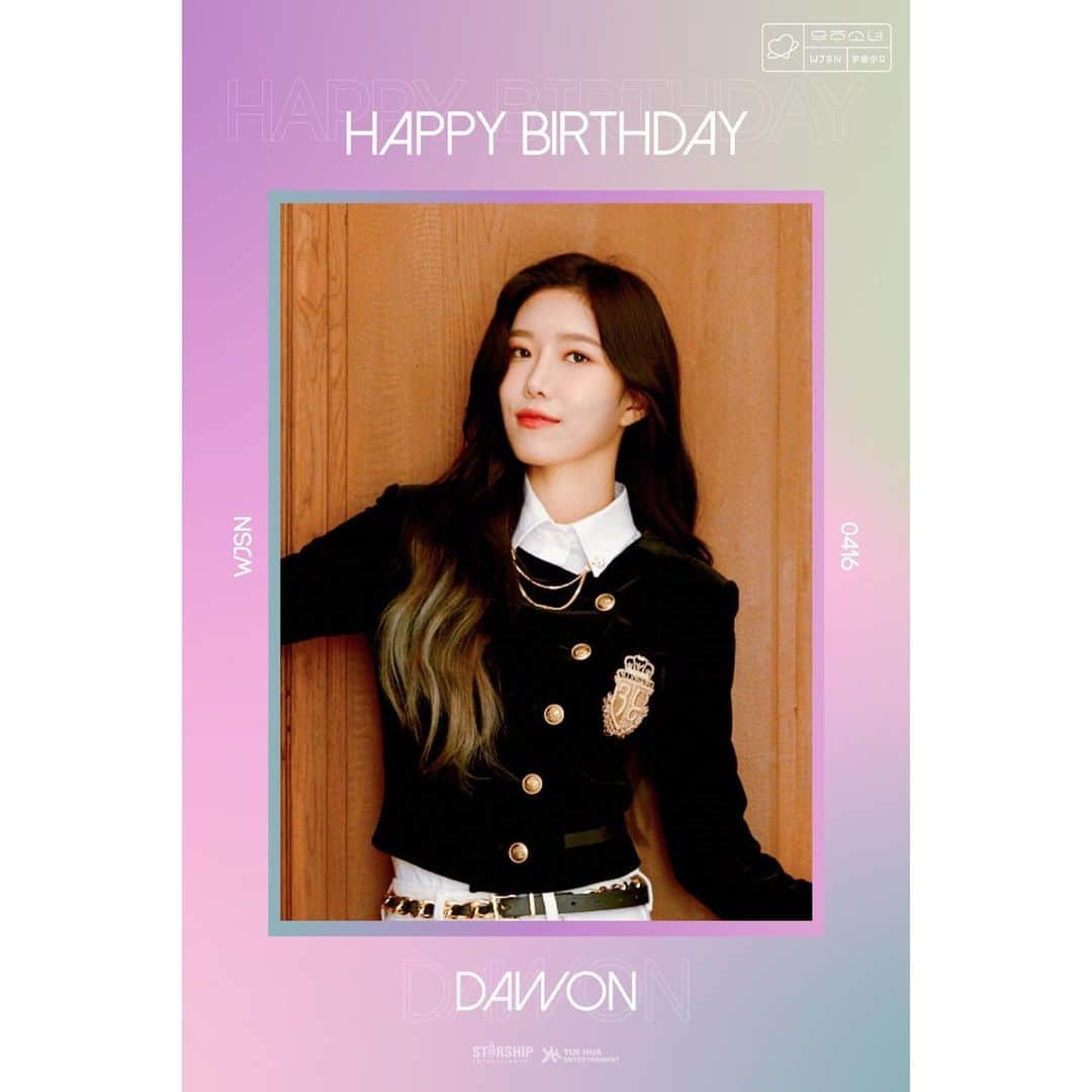 宇宙少女さんのインスタグラム写真 - (宇宙少女Instagram)「💜HAPPY #WJSN #DAWON BIRTHDAY💜  #우주소녀 #다원 #생일 을 축하합니다 🎂🎉💝 #HappyDAWONDay #다원이가_비춰줄_눈부신_날❣  #우주스타그램」4月16日 0時00分 - wjsn_cosmic