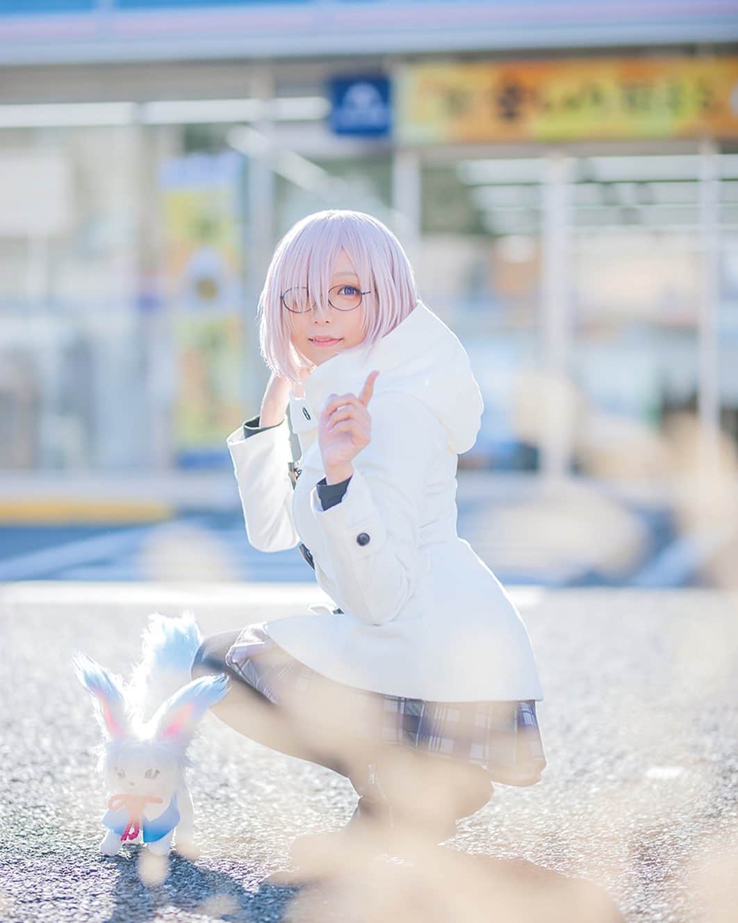 小桃のインスタグラム：「#マシュ #mashu #フォウ #フォウくん #fou #fgo #fategrandorder #fategrandordercosplay #fgocosplay #mashucosplay #mashkyrielight #コスプレ」