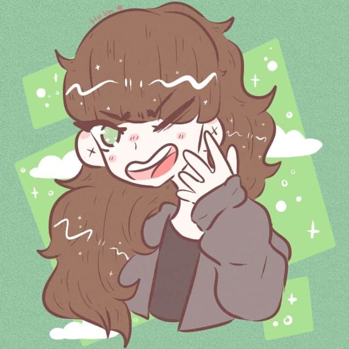 のインスタグラム：「A commison from a few months ago. Whoops. Im not dead I swear.」