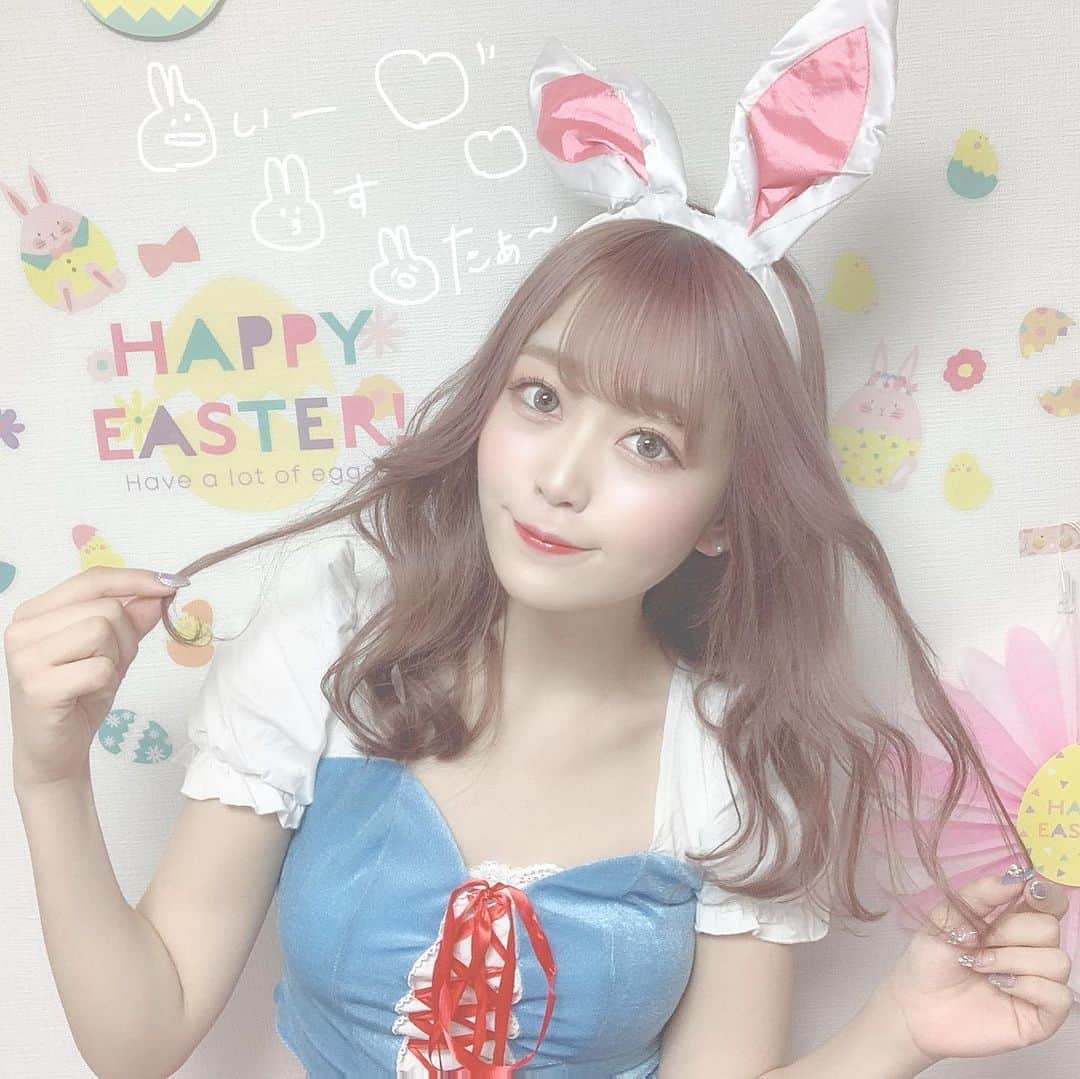 茉井良菜さんのインスタグラム写真 - (茉井良菜Instagram)「"いーすたー"と話すうさぎのいらすとも描いときました🐰  #happyeaster #happyeaster🐣 #easter」4月16日 3時19分 - yonsuchan