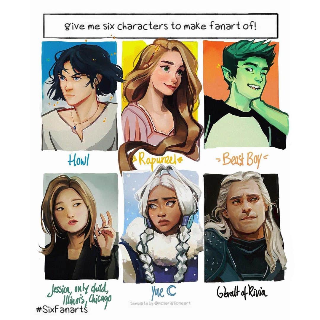 Laura Brouwersさんのインスタグラム写真 - (Laura BrouwersInstagram)「Finally joined in ✨ thanks for your suggestions!! Some of them were particularly requested a lot but some of your wild card suggestions made me happy and i drew the characters I like the most!! Despite losing progress this was a fun challenge too uwu #SixFanarts  You can buy me a coffee if you like my art to support my work✨ www.ko-fi.com/cyarin」4月16日 3時50分 - cyarine
