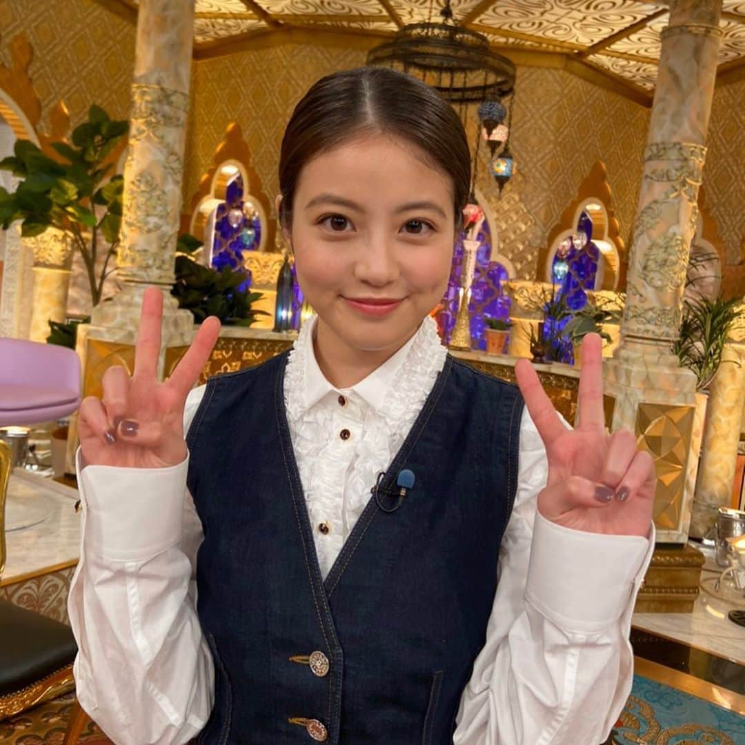 株式会社コンテンツ3のインスタグラム：「. 頑張れ！今田くん  スタジオで今田くんの大好物を出していただきました。 あまりに食べる勢いがすごく、びっくりしたマネージャーあさっちゃん👀笑 ドラマ対抗は懐かしいクイズ みんなも一緒に思い出してね！  #今田美桜#今田くん #おうちじかん #今田マネージャー #夜会 #櫻井・有吉THE夜会 #今夜10時」