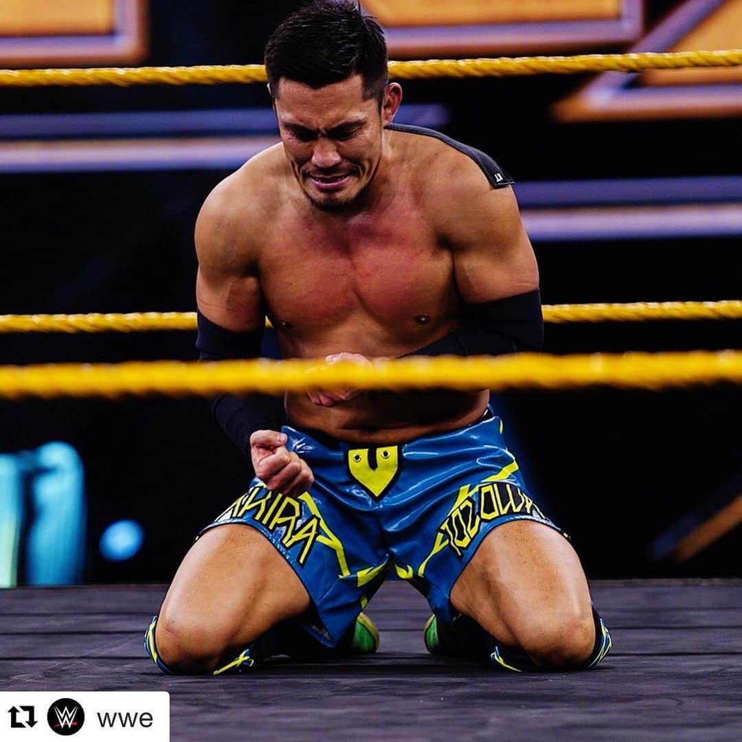 戸澤陽のインスタグラム：「トーナメント一回戦勝ちました。 無観客試合、大好きなプロレスを胸いっぱい頑張ろう。 #WWENXT」