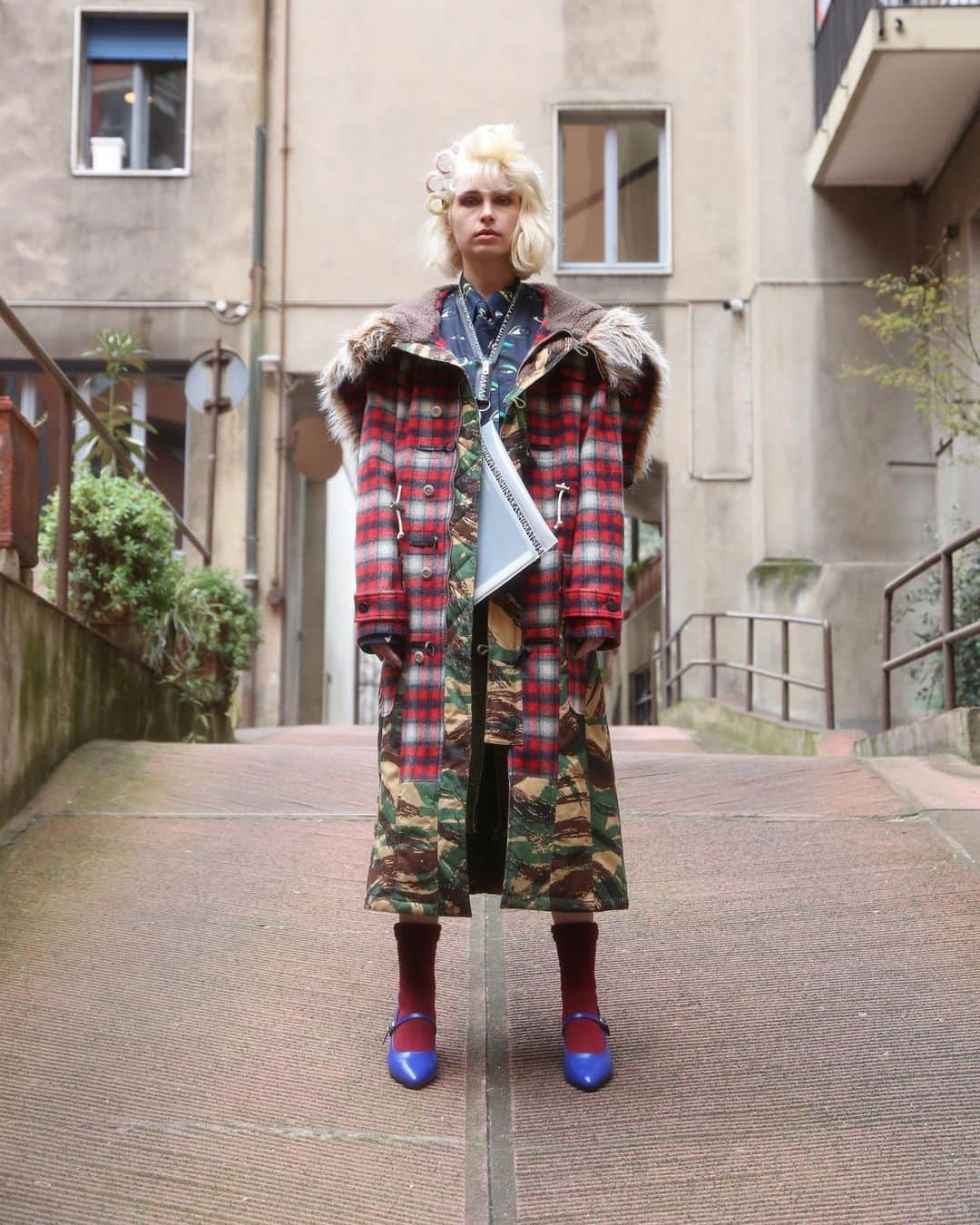 アツシナカシマのインスタグラム：「#atsushinakashima #アツシナカシマ #mfw #milanofashionweek #moda #ファッション #ootd #outfit」