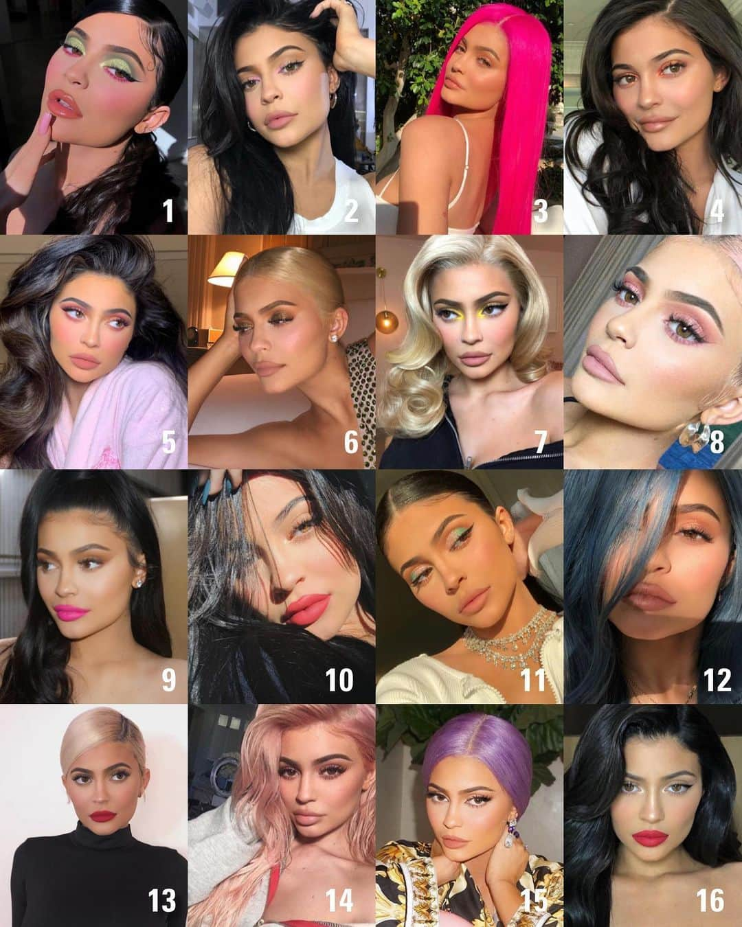 Kylie Cosmeticsさんのインスタグラム写真 - (Kylie CosmeticsInstagram)「throwing it back to some of our fave @kyliejenner glam moments! 💋 which is your favorite? 💖 #tbt」4月17日 0時29分 - kyliecosmetics