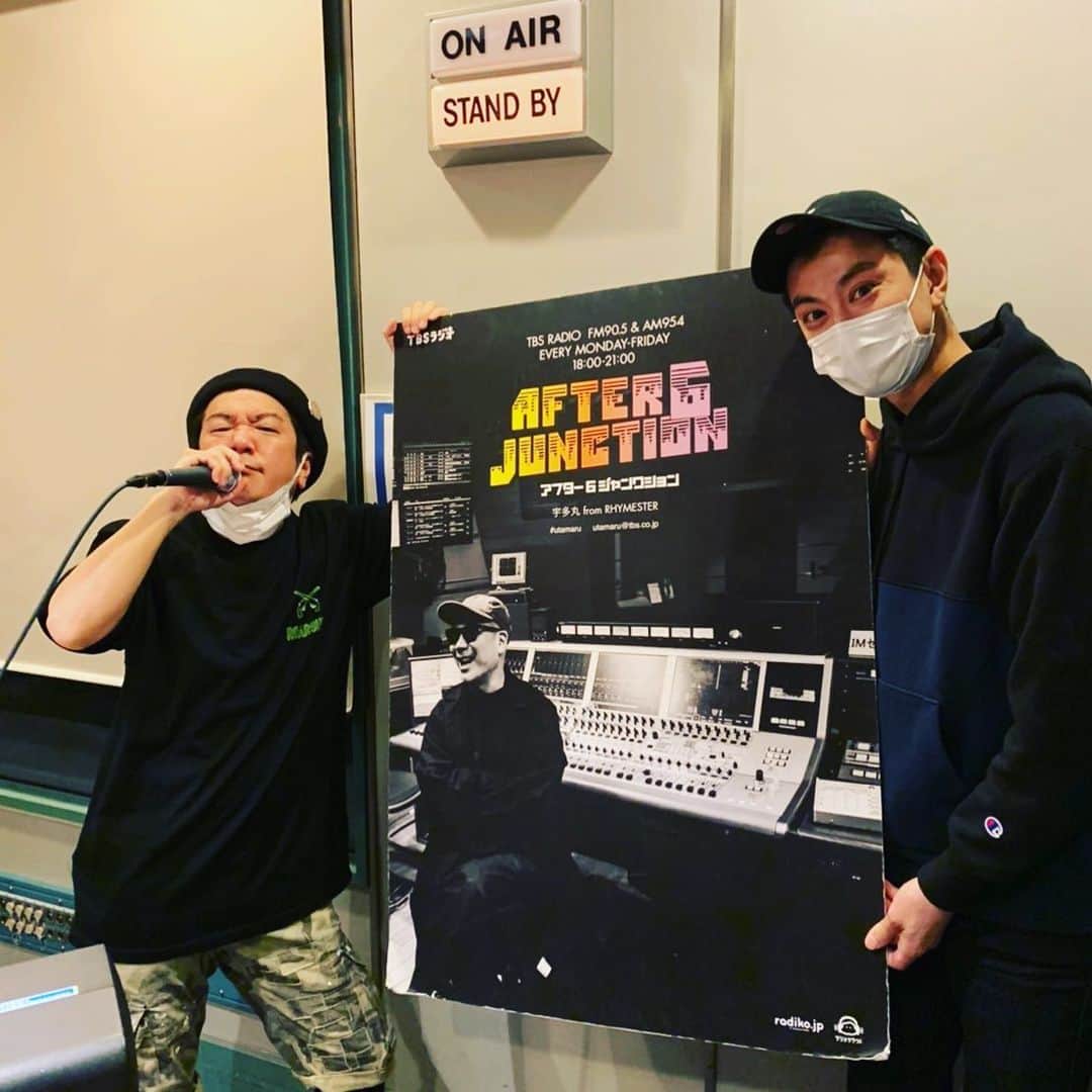 LITTLEのインスタグラム：「アフター6ジャンクション 生LIVEありがとうございました！！この後fmfukuokaではミストンです！！　radikoでどちらも聴けるので是非是非お願いします！ #tbsラジオ #アフター6ジャンクション  #アト6 #fmfukuoka #ミストン #八王子少年 #八王子少年春よ来いfeatryoji #djhiroron」