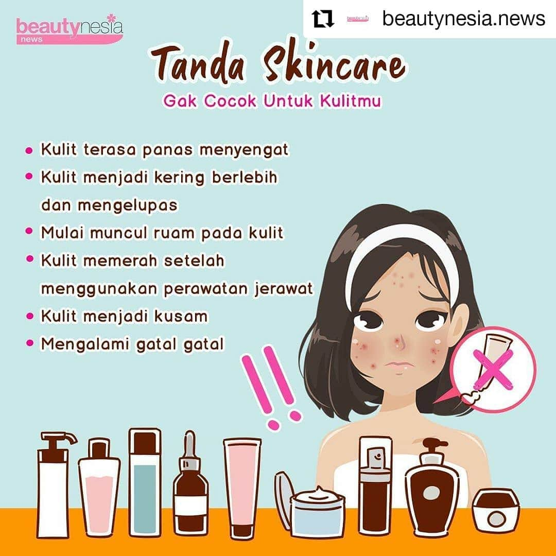 Beauty | Health | Fashionさんのインスタグラム写真 - (Beauty | Health | FashionInstagram)「#Reposted from @beautynesia.news  Pernah mengalami tanda-tanda ini beb ? Kalau iya, mulai sekarang coba berhenti untuk pakai produk yang lagi kamu pakai ya. Memang berat rasanya pas tau di temen kamu cocok tapi di kamu enggak⁣.⁣ ⁣⁣ Tapi gak apa apa bebbs, kita gak boleh nyerah. Untuk ketemu sama skincare yang cocok emang kadang butuh proses. Kaya jodoh, eh 🥰✨ ..... ⁣⁣ ⁣⁣ Siapa yang mengalami hal yang sama ? Share yuk di kolom komentar ⁣⁣ ⁣⁣ --⁣⁣ ⁣⁣ #BeautynesiaNews #BeautyTips #SkinCareDirumahAja #DirumahAja #TipsKecantikan #SkinCarePemula #SkinCareMalam #TipsCantik #InfoKecantikan #InfoSkinCare #SkinCareGakCocok #PejuangSkinCare #FacialWash #nightskincareroutine #SkinCareRemaja」4月16日 21時09分 - beautynesia.id