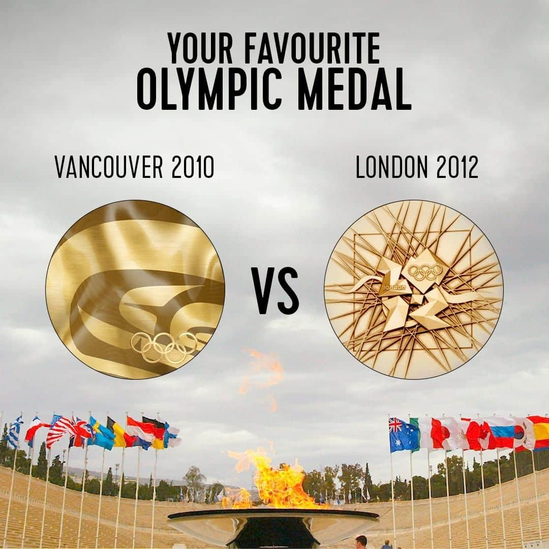 オリンピックチャンネルさんのインスタグラム写真 - (オリンピックチャンネルInstagram)「You have voted and here are your two finalists: #London2012 and #Vancouver2010! 🥇⁠ ⁠ Head to our Stories now to decide your favourite Olympic medal.」4月16日 22時25分 - olympicchannel_x