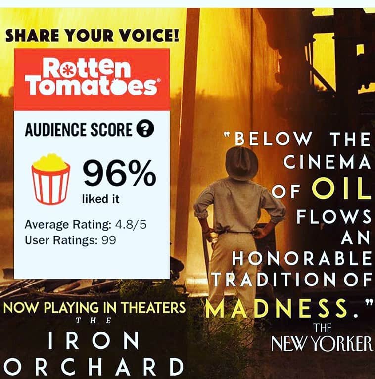 レイン・ギャリソンのインスタグラム：「Watch the award winning @theironorchardfilm now on @amazonprimevideo #linkinbio」