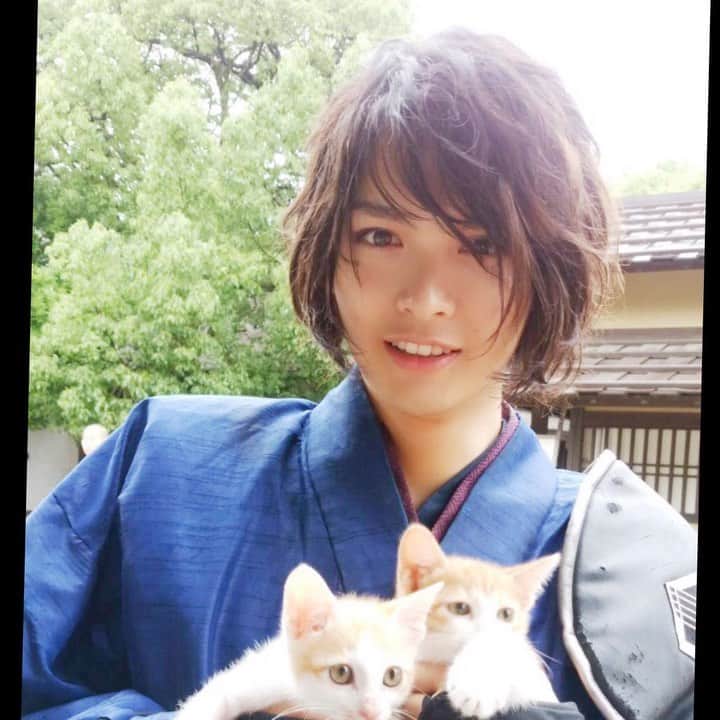 栗原吾郎のインスタグラム：「ゴローだ。 いつかの猫と戯れてる動画だ。 byゴロー  #ハマとゴロのふたり。#ゴロー#猫#cat#猫ちゃん#子猫ちゃん#コスプレ#アニメ#anime#二人#ユニット#ユニットバス」