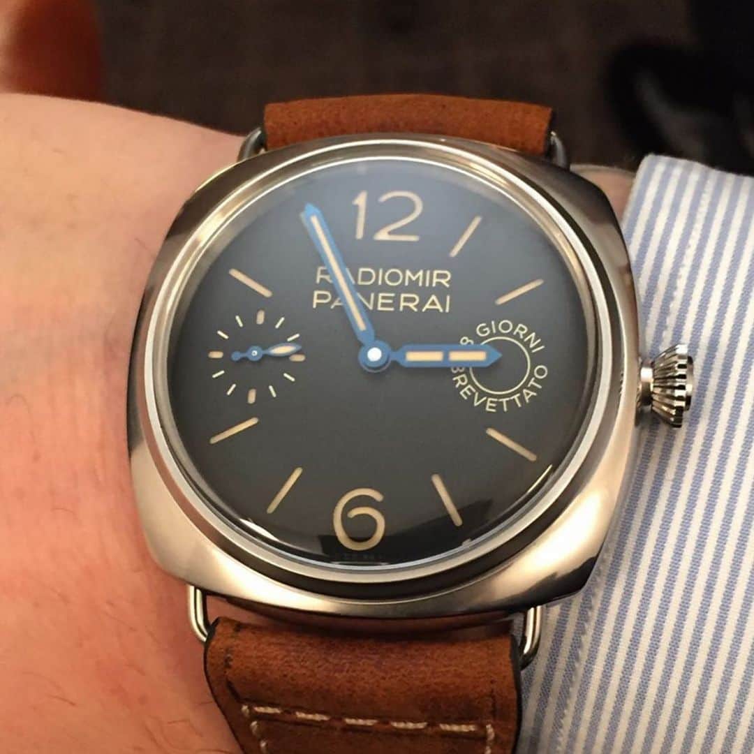 パネライのインスタグラム：「Is the new #panerai #PAM992 Radiomir a winner? Or not your cup of tea. Pic by @wickerfalt #PaneraiCentral」