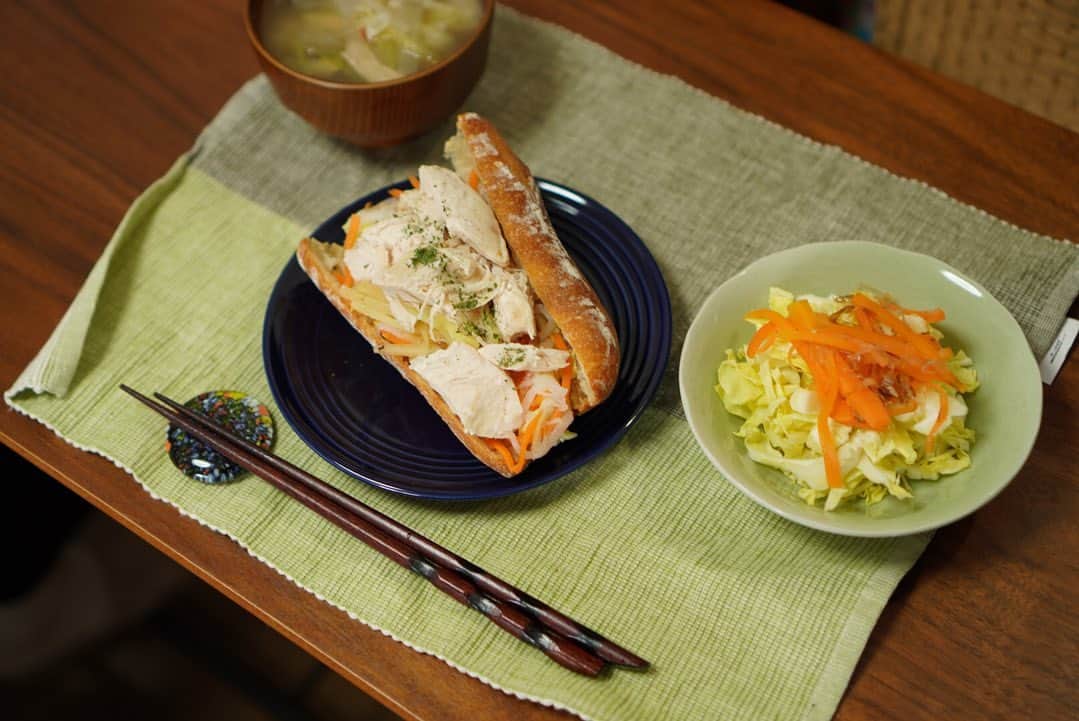 藤井快さんのインスタグラム写真 - (藤井快Instagram)「🍽Meal photo vol.9🍽 • 食べ物を投稿するクライマーです。 パンが増えました🥐🥖🍞 野菜たっぷりサンドイッチと野菜たっぷりスープで免疫力アップ！ • #おうち時間 #おうちごはん #コロナにまけるな」4月17日 17時31分 - fujii_kokoro